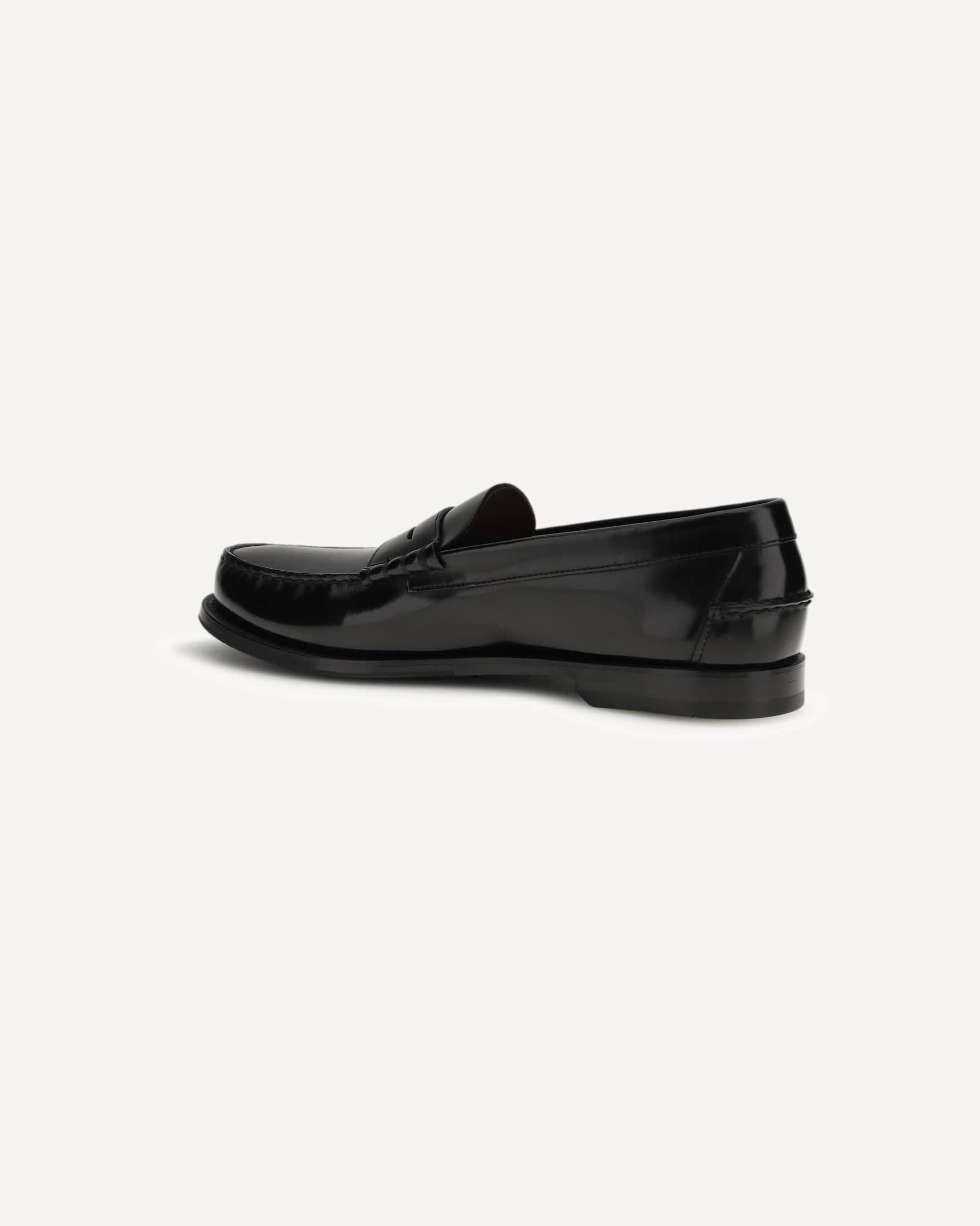 Prada Brushed Leather Loafers
