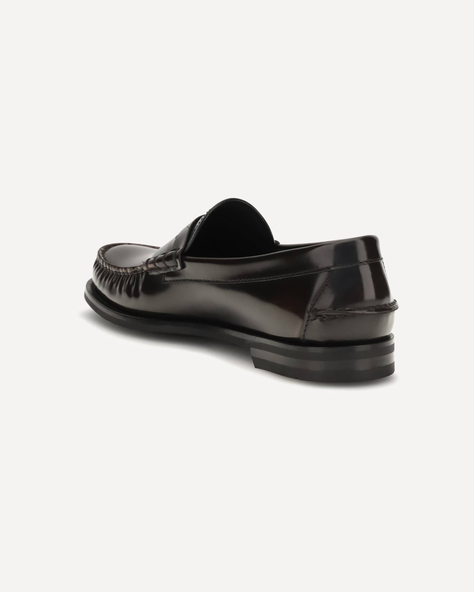 Prada Prada Brushed Leather Loafers