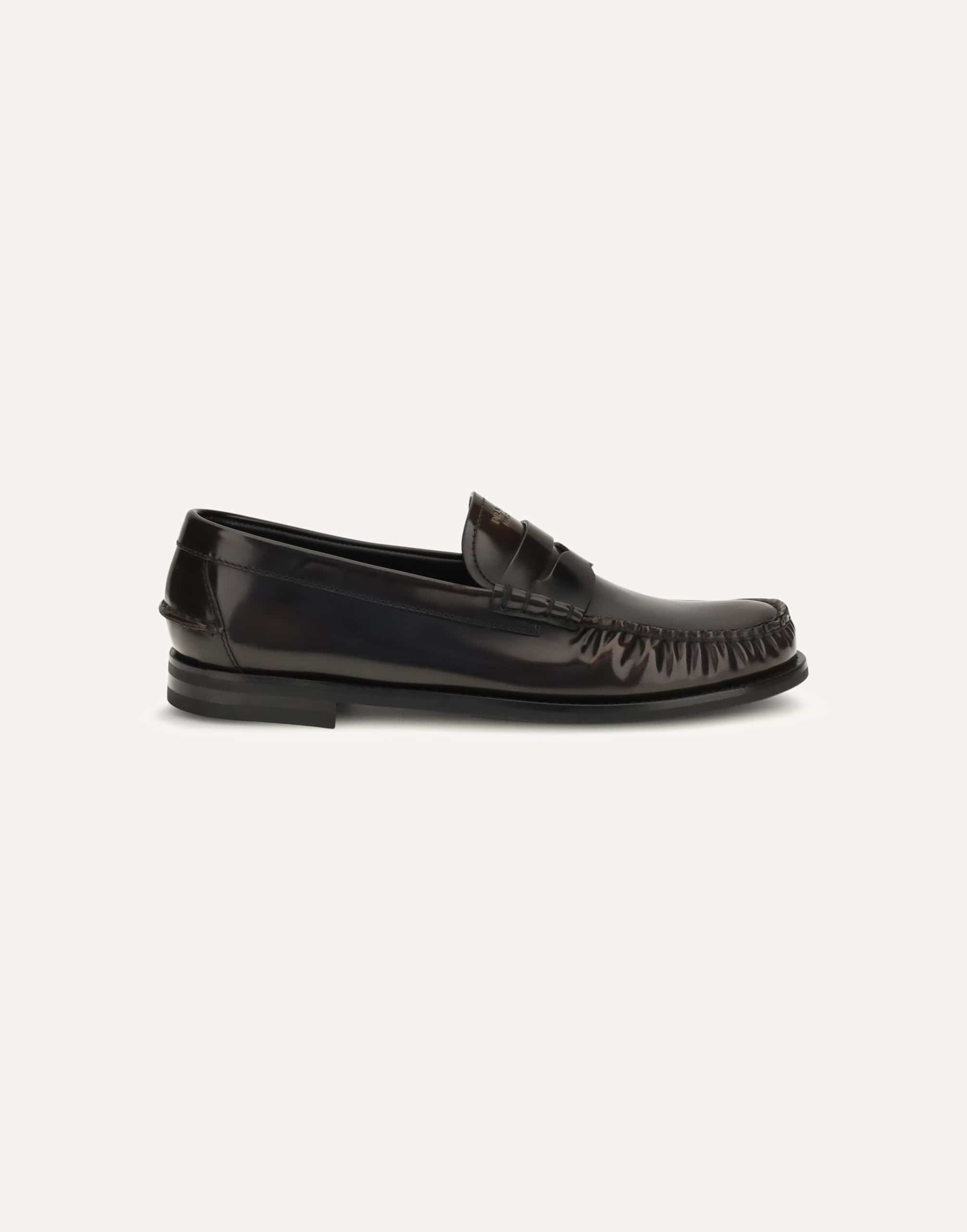 Prada Prada Brushed Leather Loafers