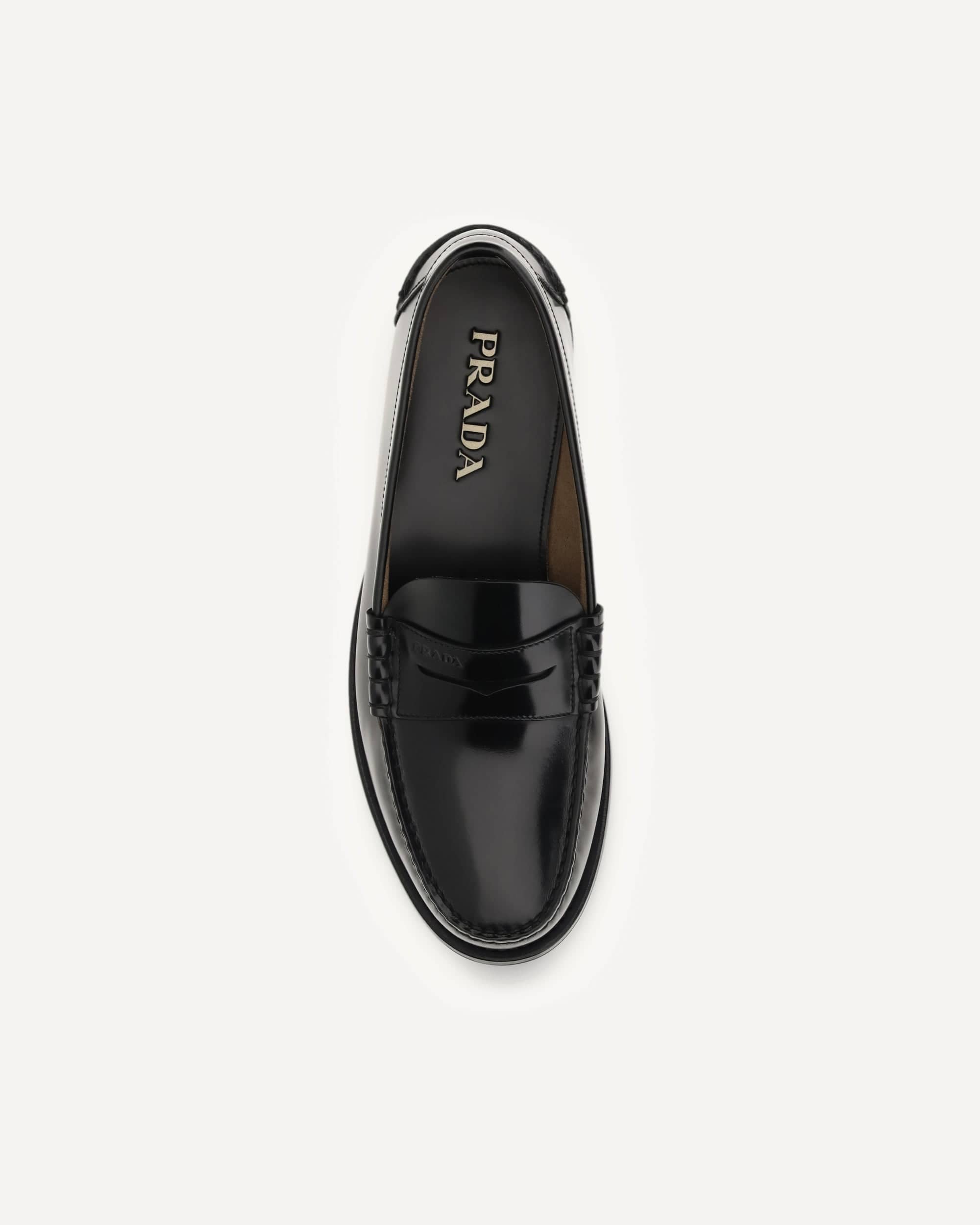 Prada Brushed Leather Loafers | Sendegaro IT