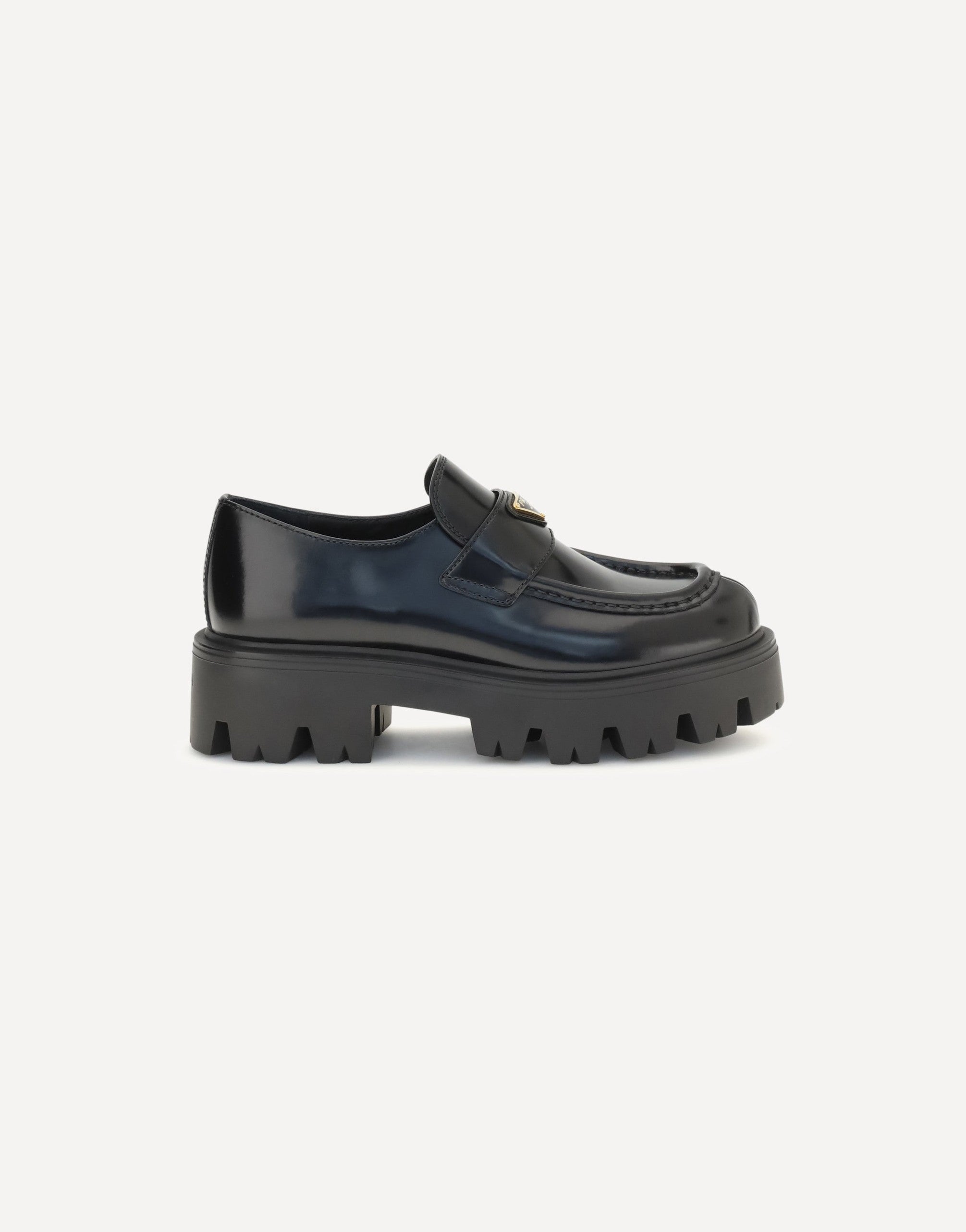 Prada Brushed Leather Loafers