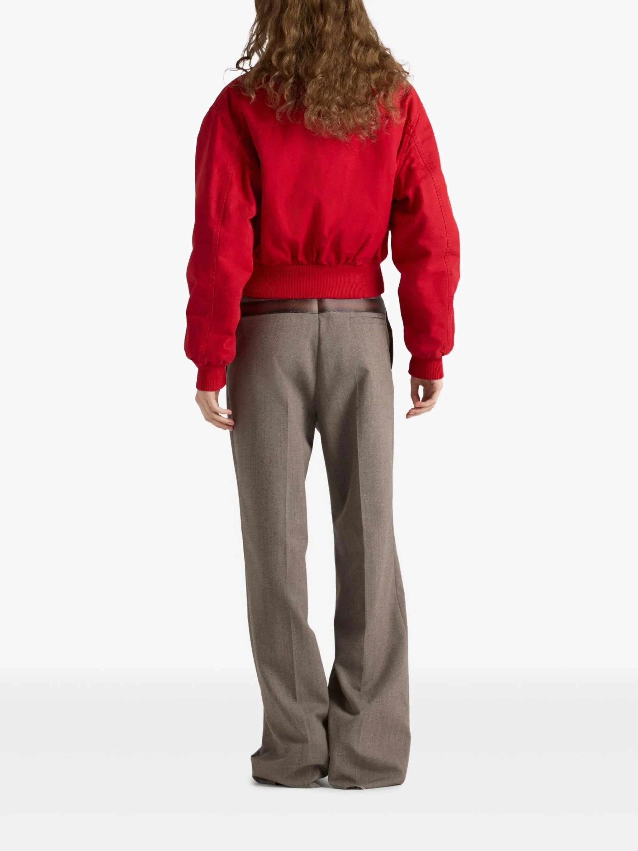 Prada Canvas Denim Bomber Jacket | Sendegaro FR