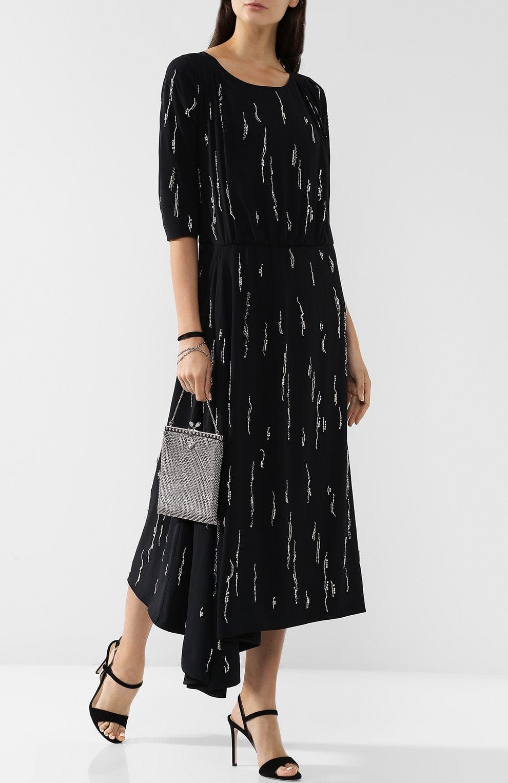 Prada Chain-Embellished Shoulder Bag