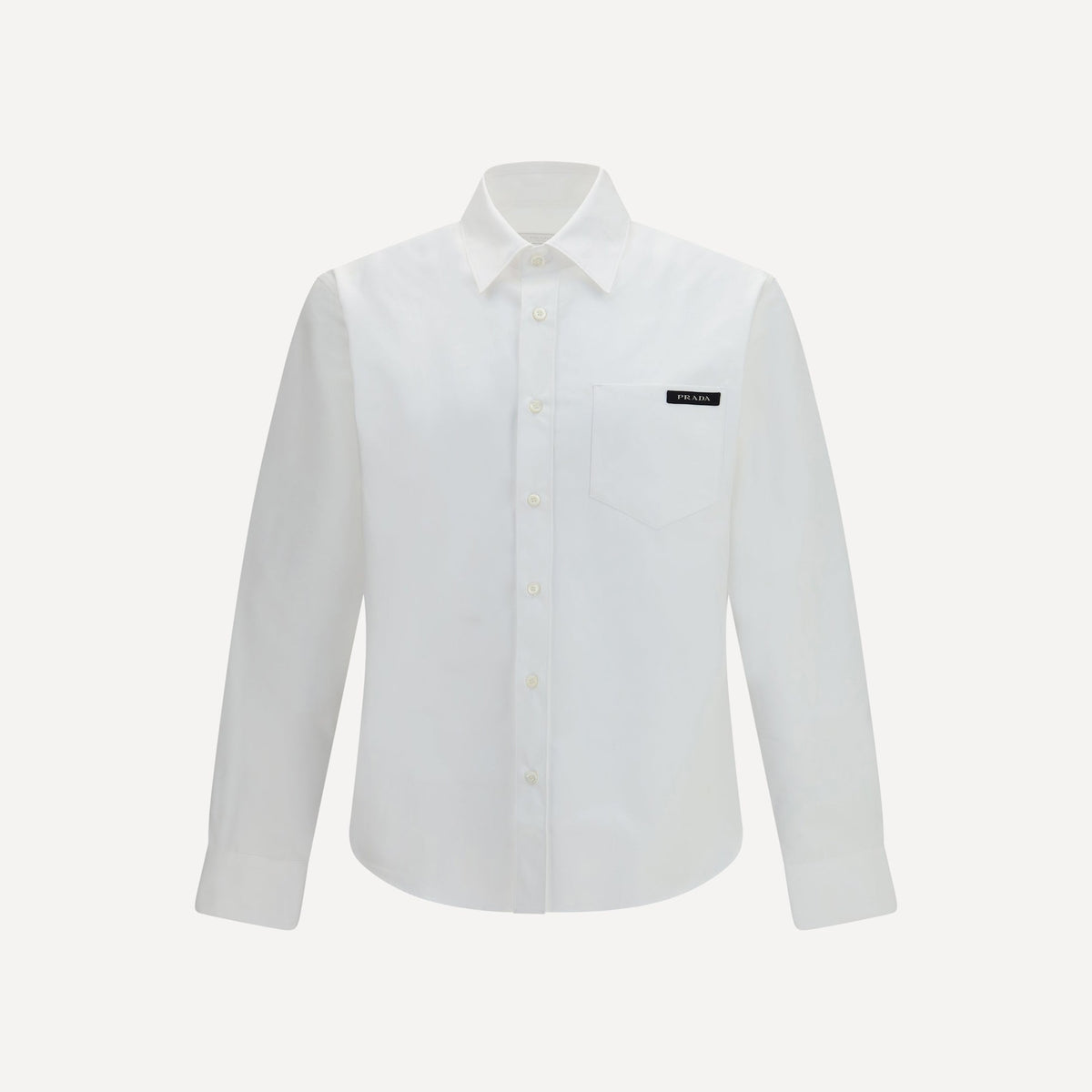 prada white dress shirt Prada Stretch Cotton Shirt, Man, White, Size 37