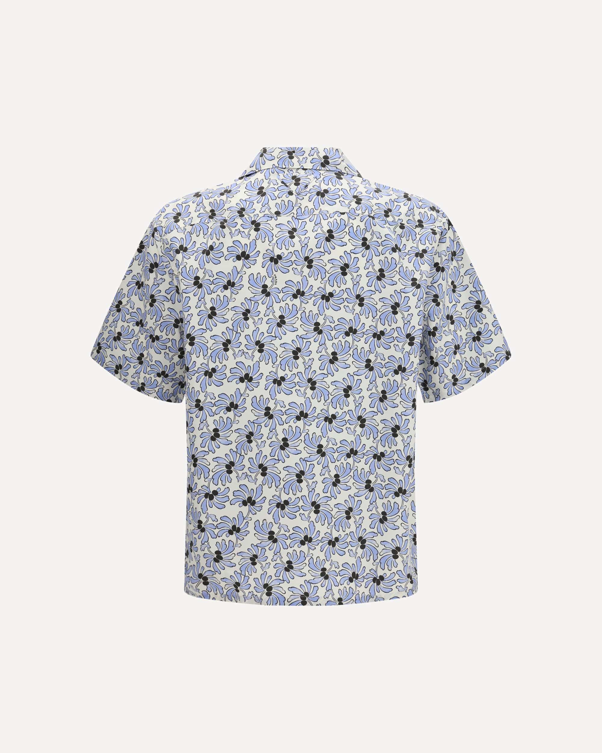 Cotton Floral Print Short Sleeve Shirt - alternate view