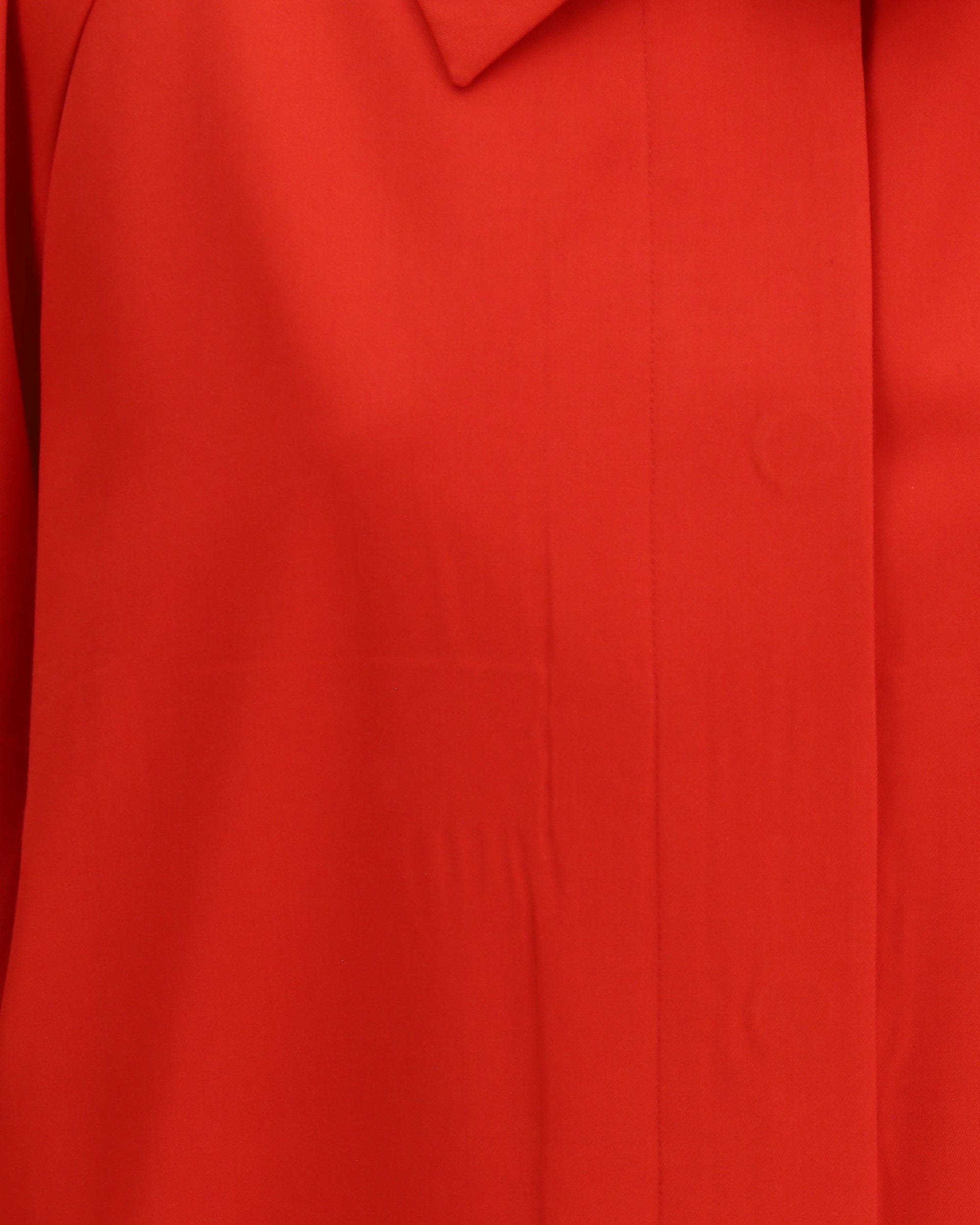 Prada Cotton Gabardine Coat With Classic Collar