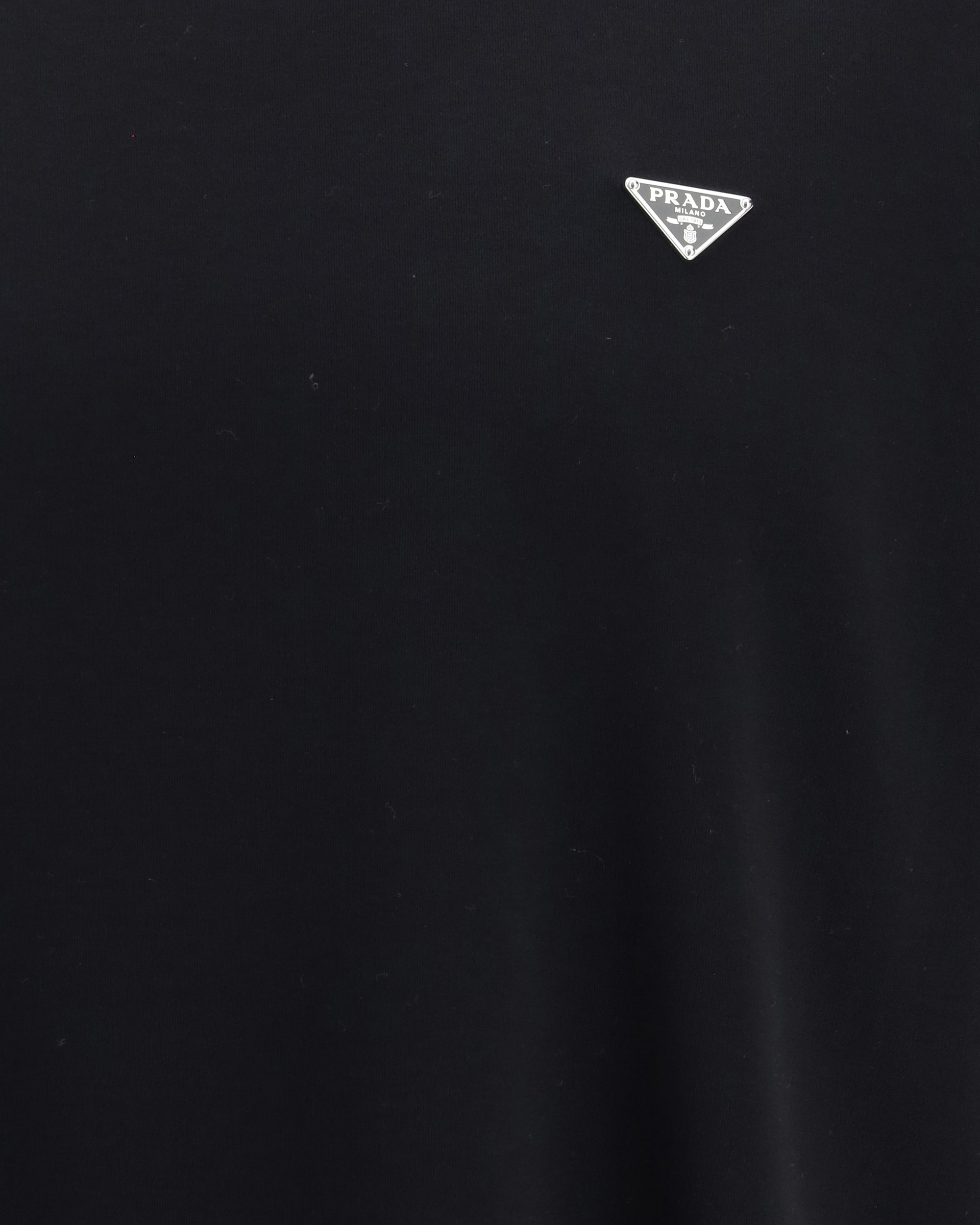 Prada トライアングルロゴ付きコットンTシャツ | Sendegaro JP