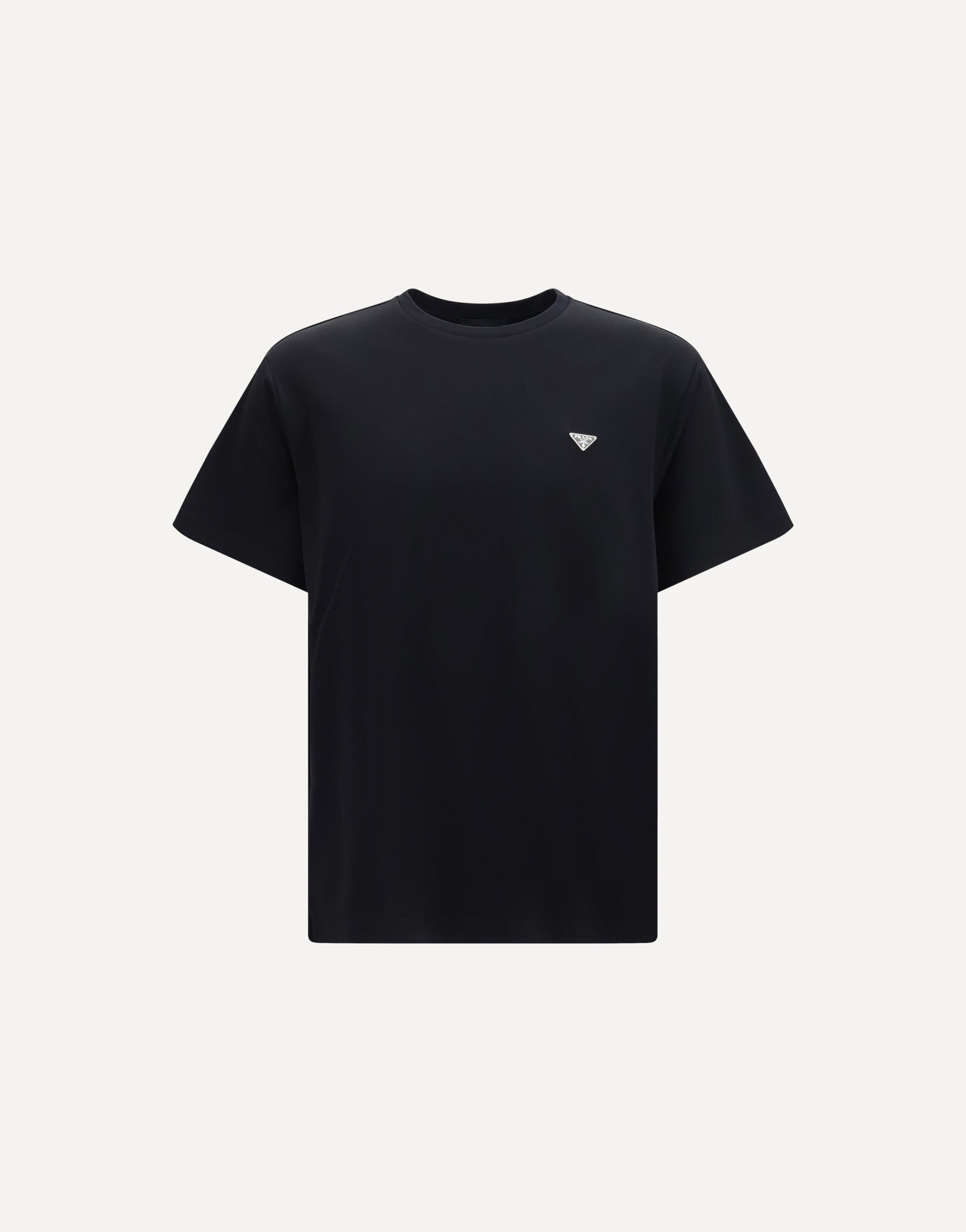 Prada トライアングルロゴ付きコットンTシャツ | Sendegaro JP