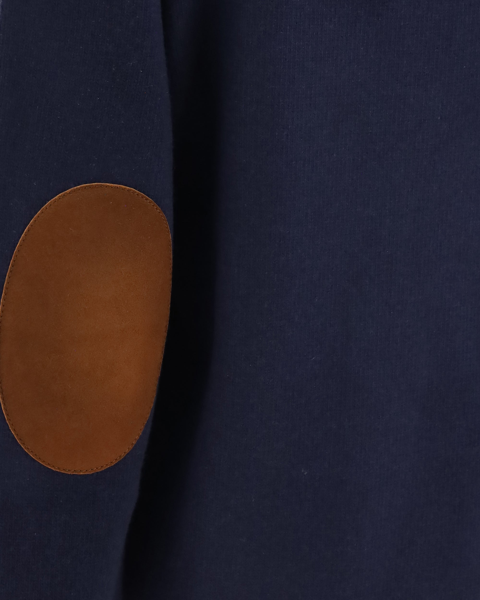 Prada Crewneck Sweater With Suede Elbow Patches