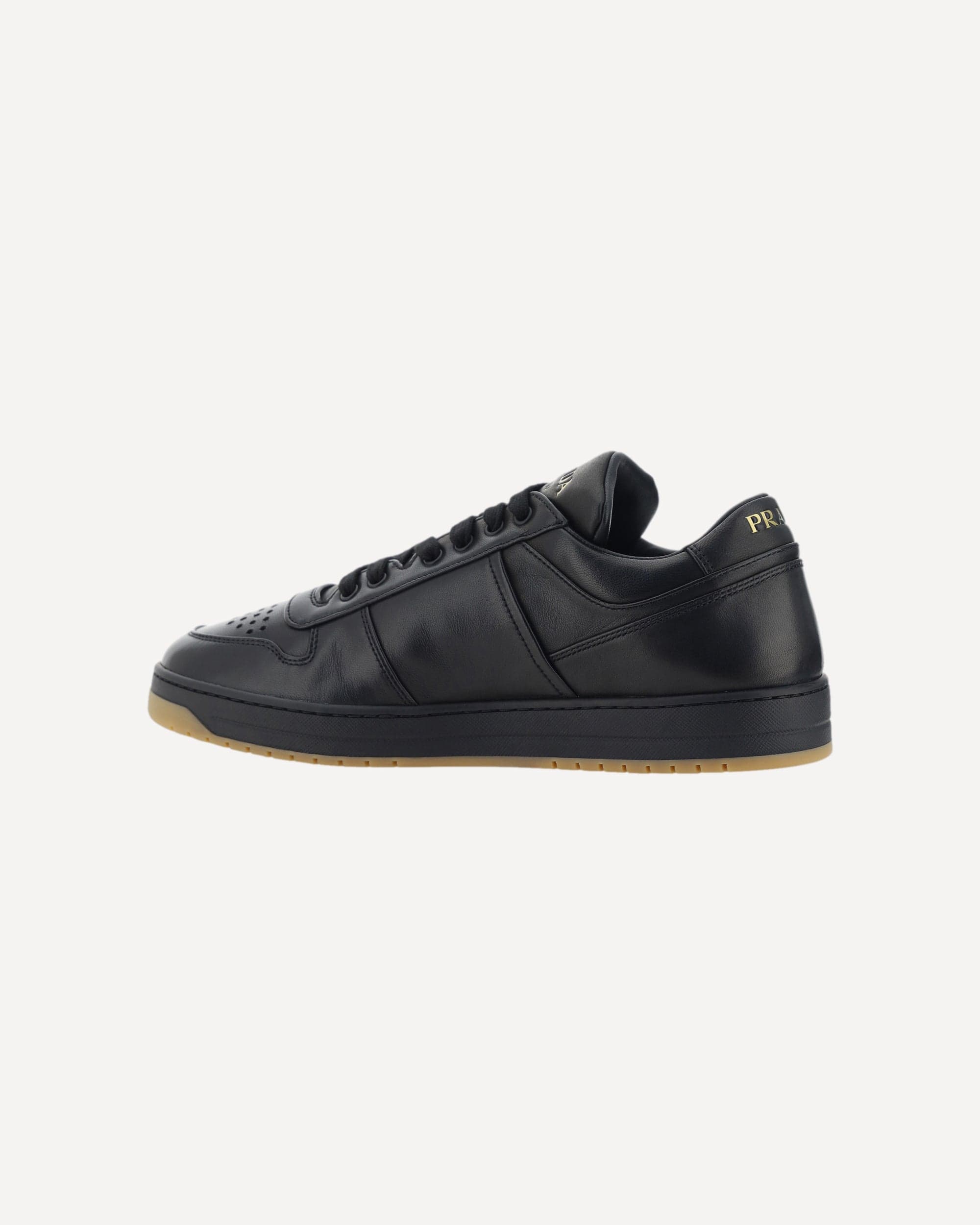 Prada Prada Downtown Leather Lace-Up Sneakers