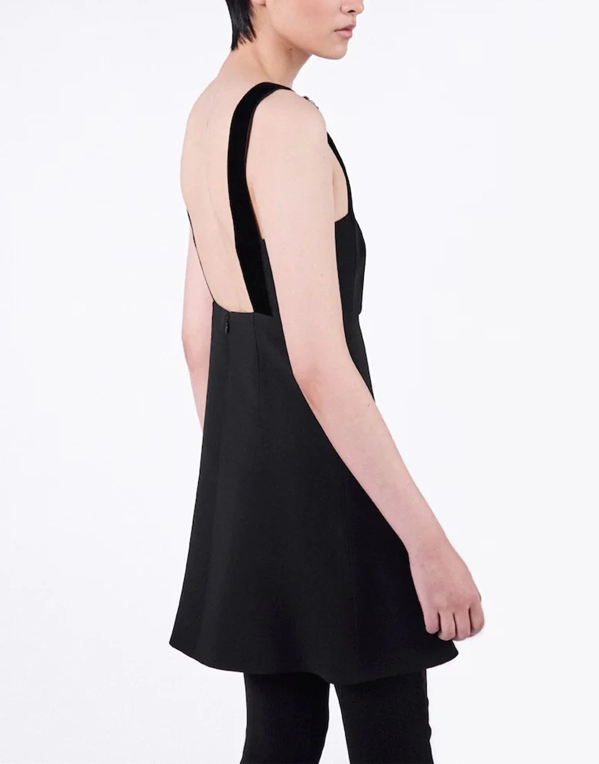 Prada Embroidered Cady Mini Dress