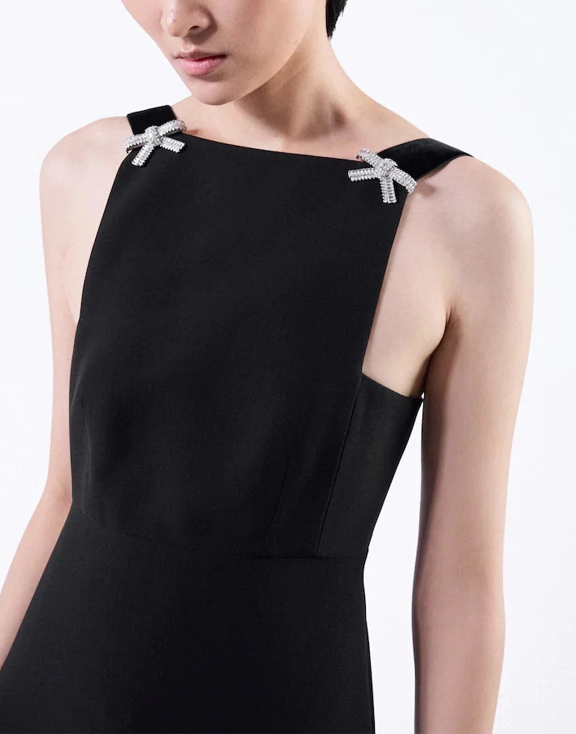 Prada Embroidered Cady Mini Dress