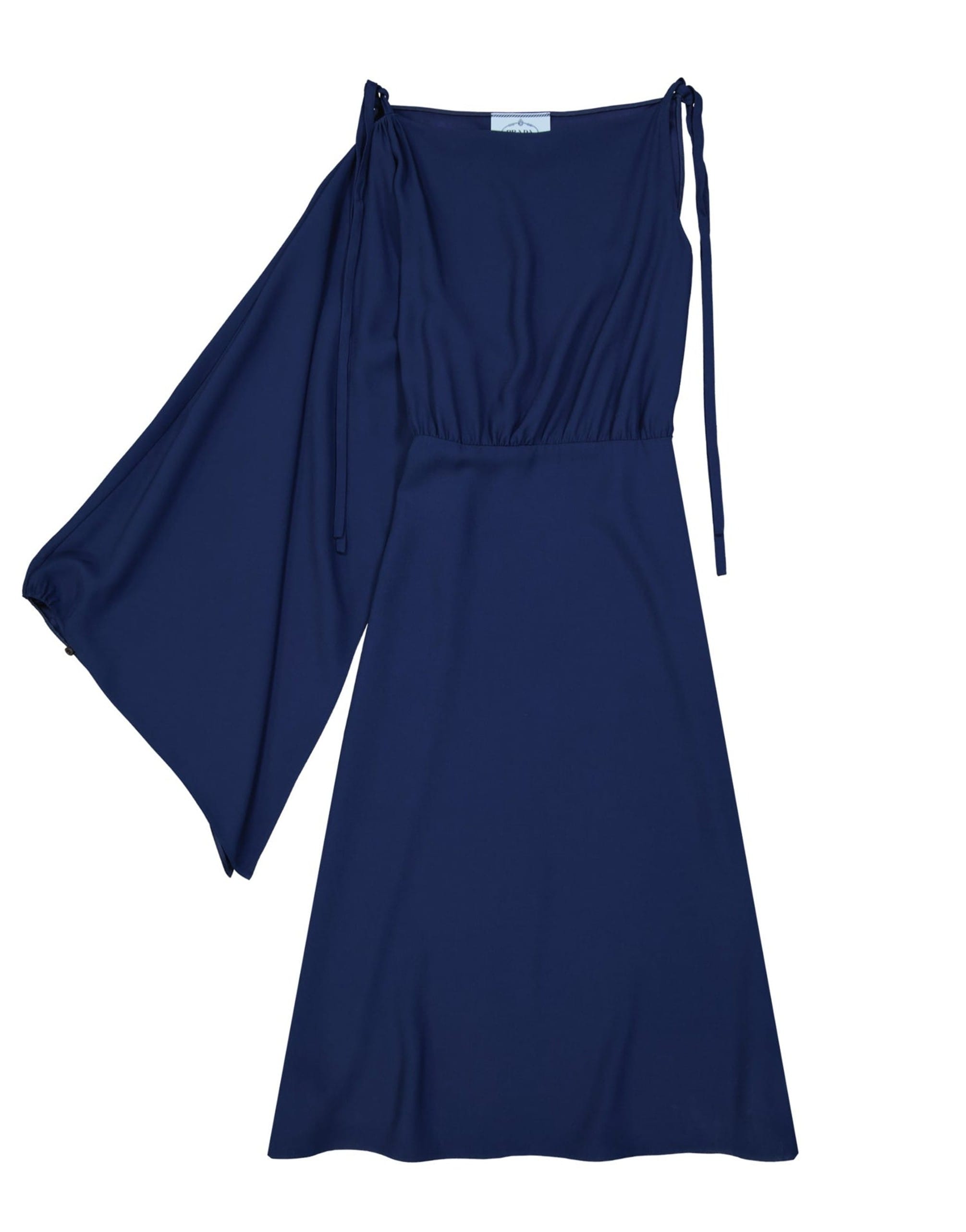 Prada Flared One Sleeve Midi Dress