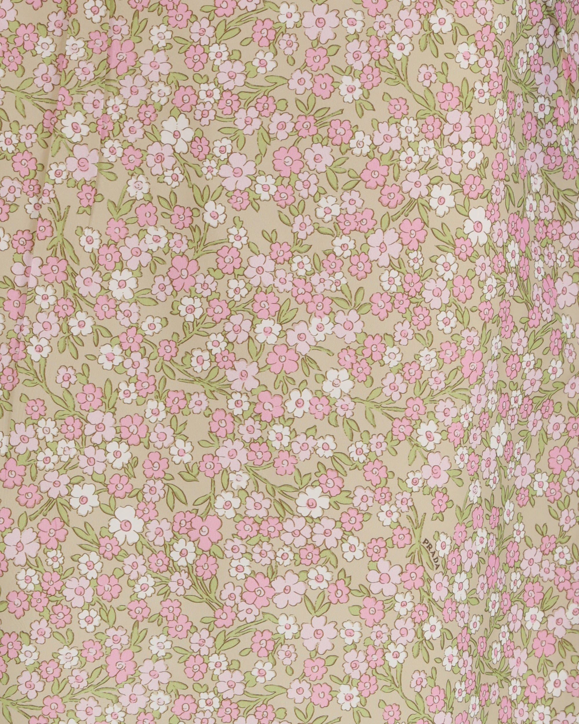 Prada Floral Midi Skirt