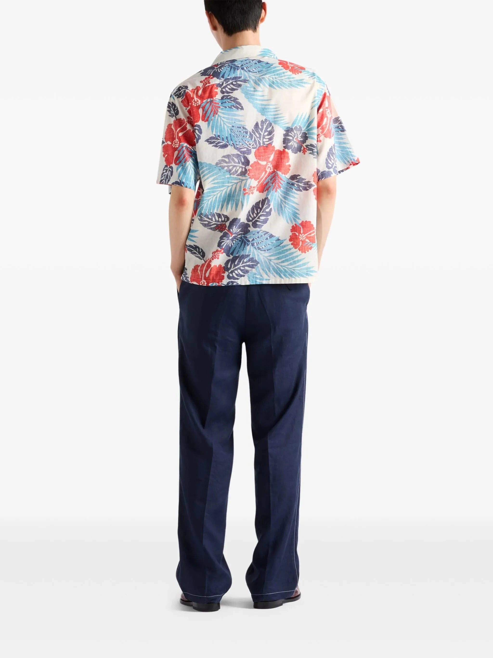 Prada Floral-Print Bowling Shirt