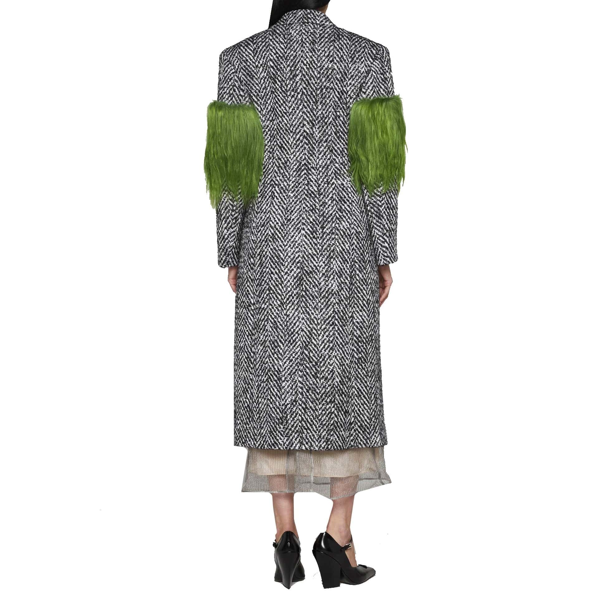 Prada Prada Herringbone Wool Coat