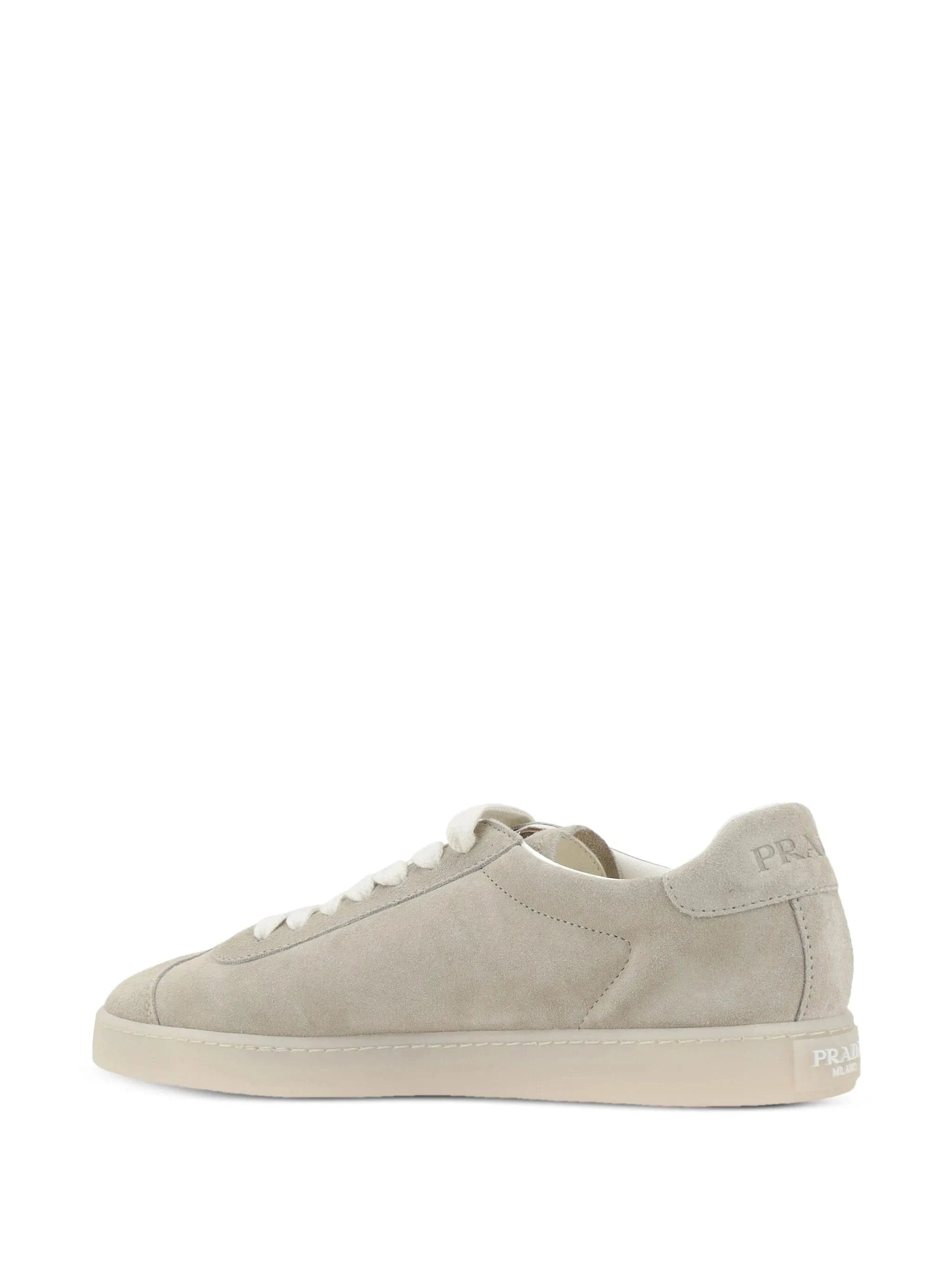 Prada Lace-Up Suede Sneakers