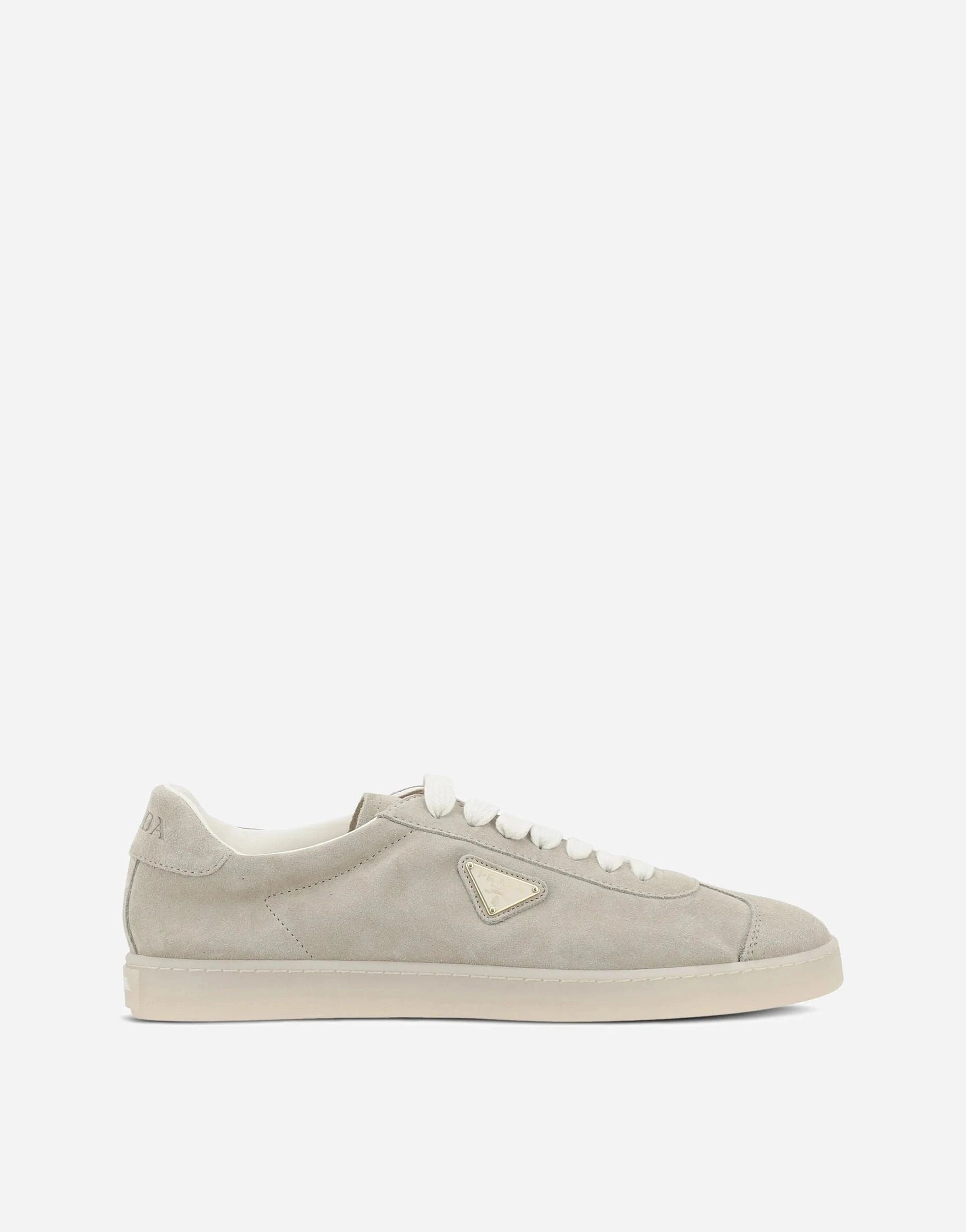 Prada Lace-Up Suede Sneakers