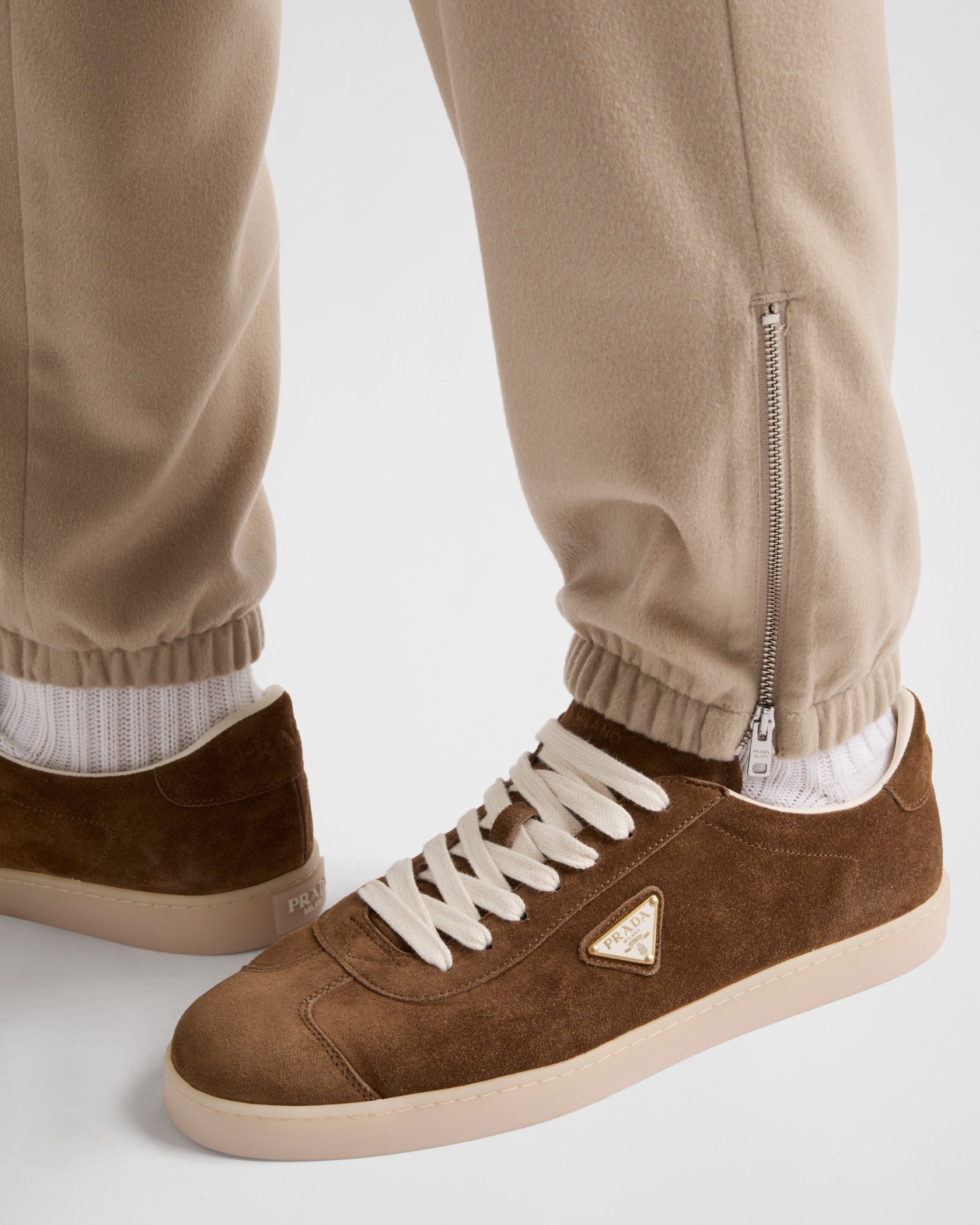 Prada Lane Suede Sneakers