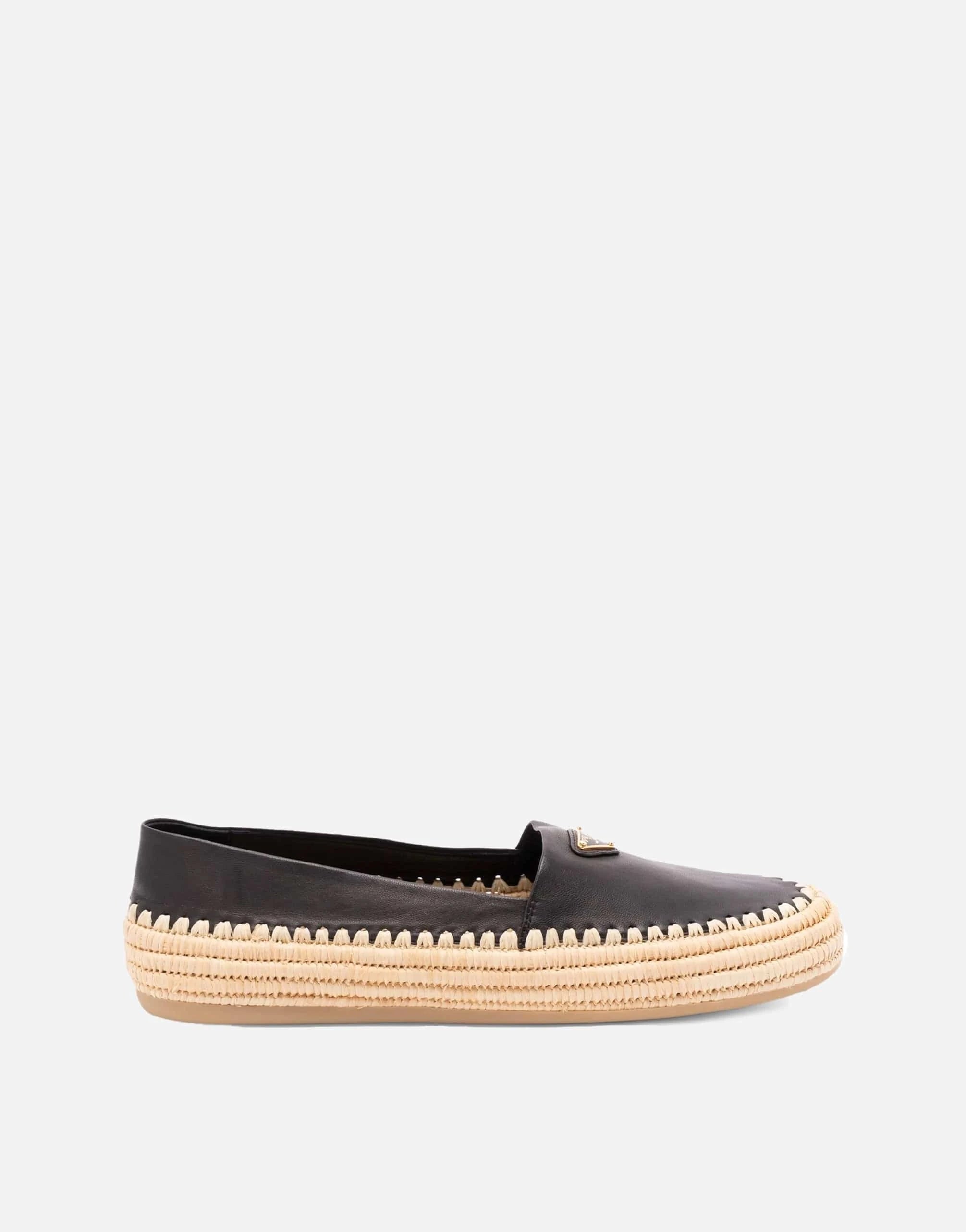 Prada Leather Espadrilles