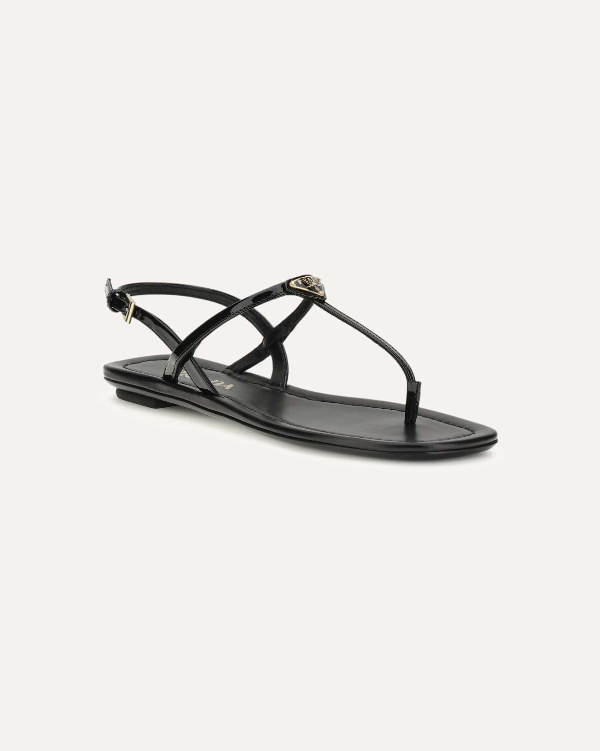 Prada Leather Flip-Flop Sandals | Sendegaro IT