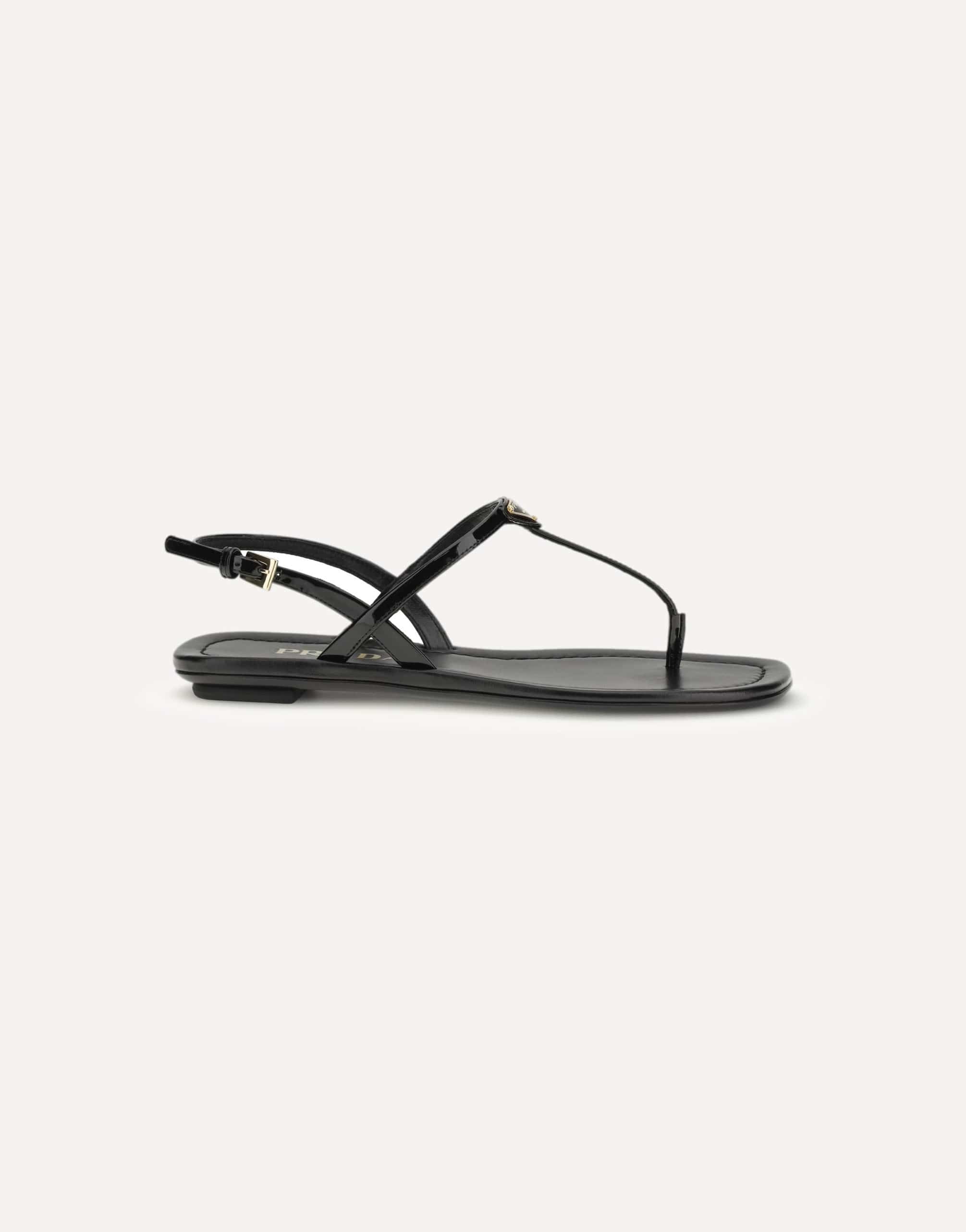 Prada Leather Flip-Flop Sandals