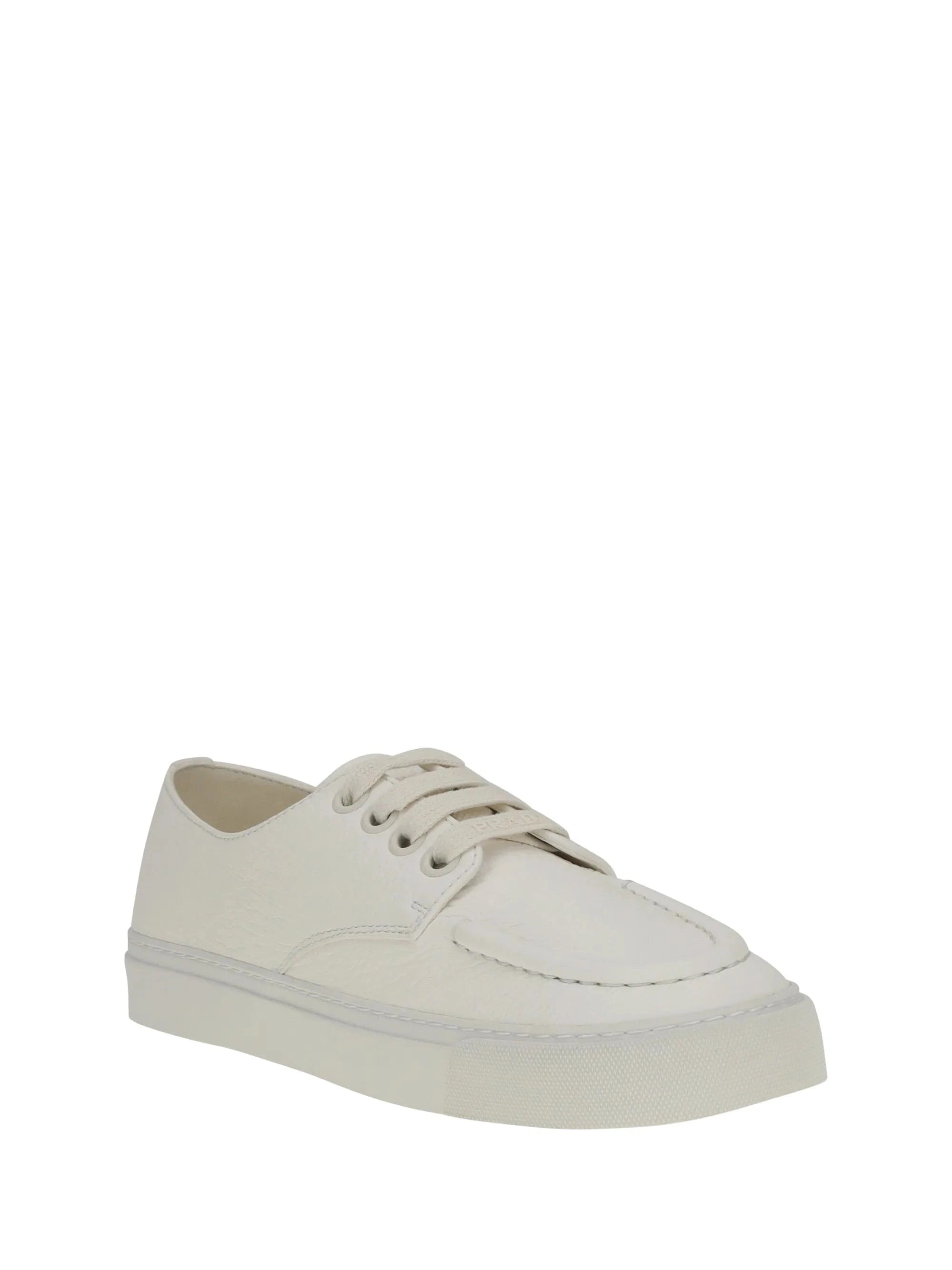 Prada Leather Low-Top Sneakers