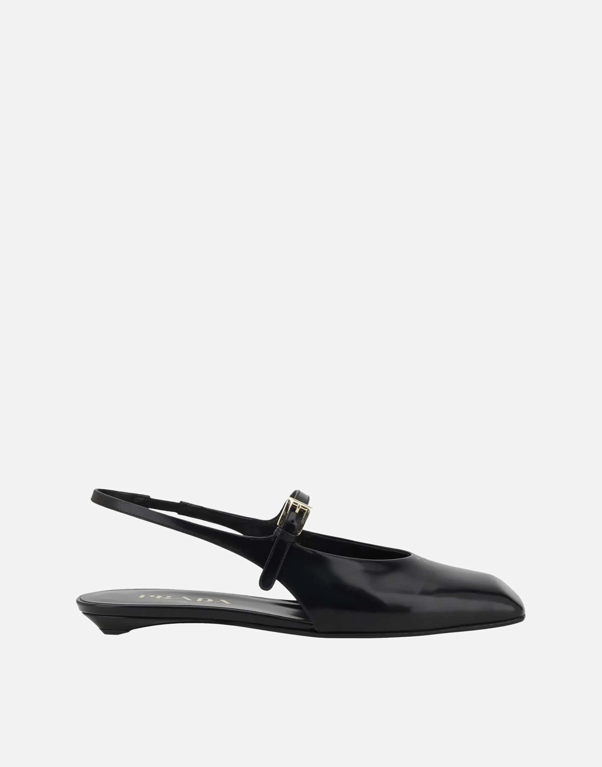 Prada Leather Slingback Ballet Flats | Sendegaro KW