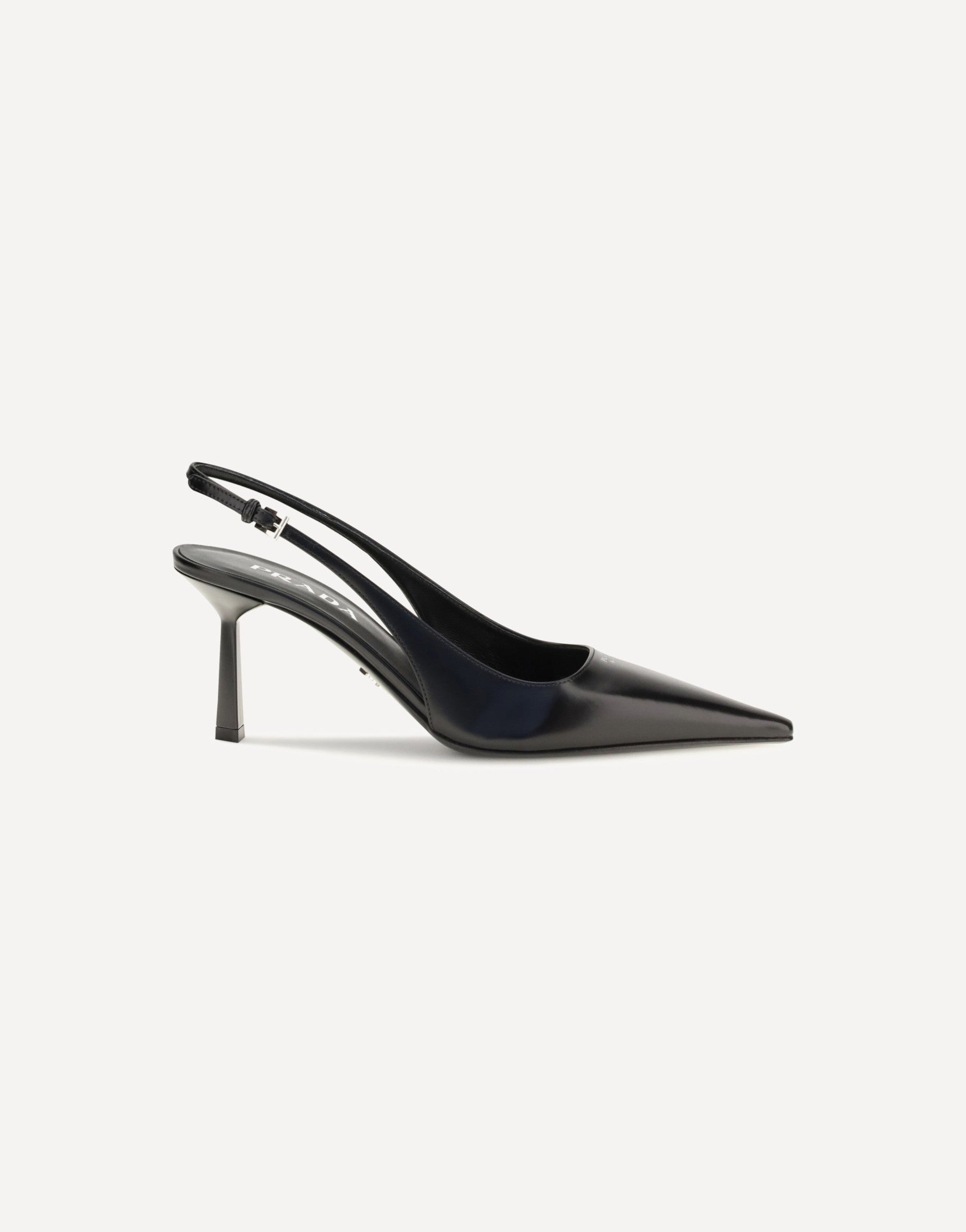 Escarpins slingback en cuir Prada