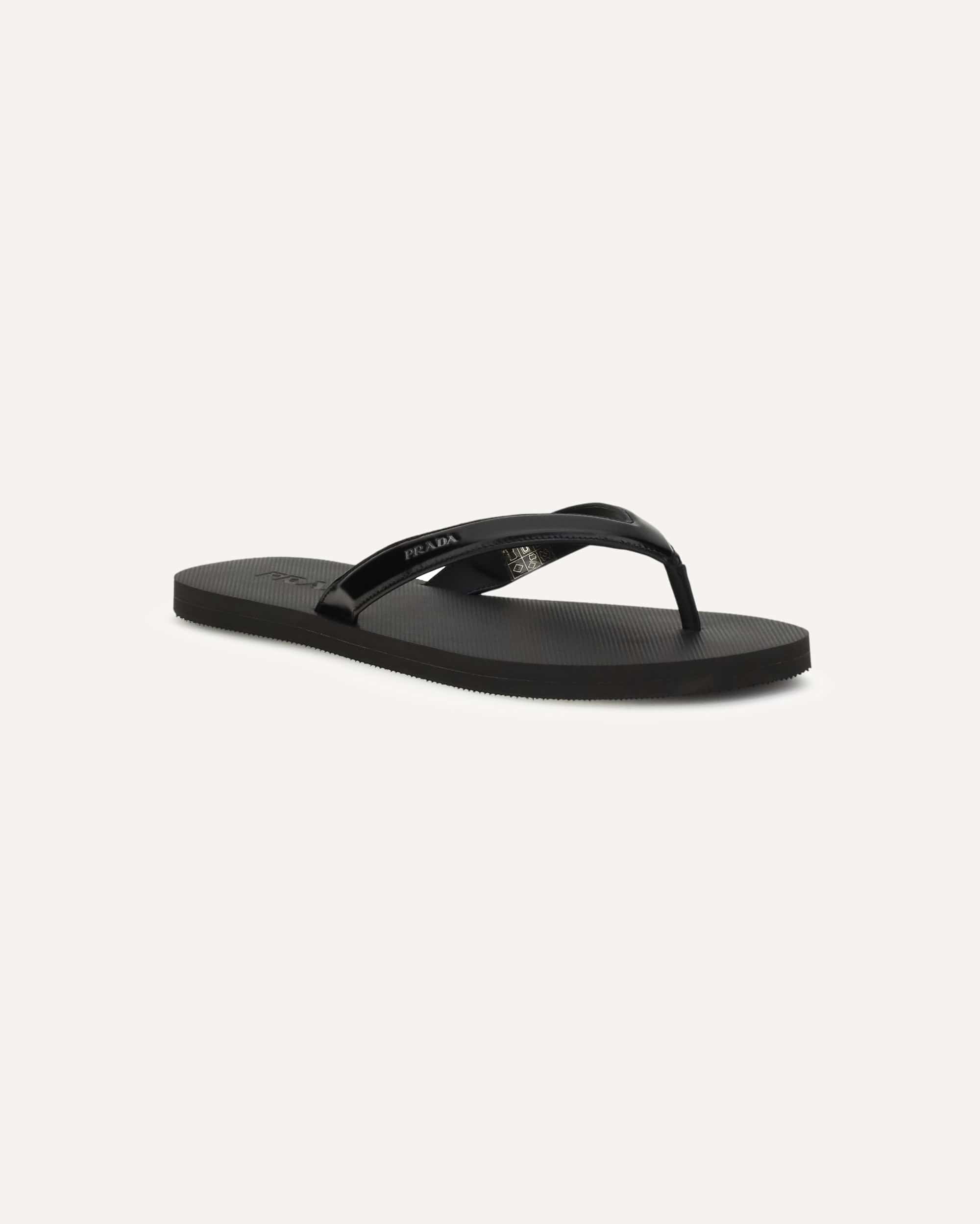 Prada Leather Thong Sandals - alternate view