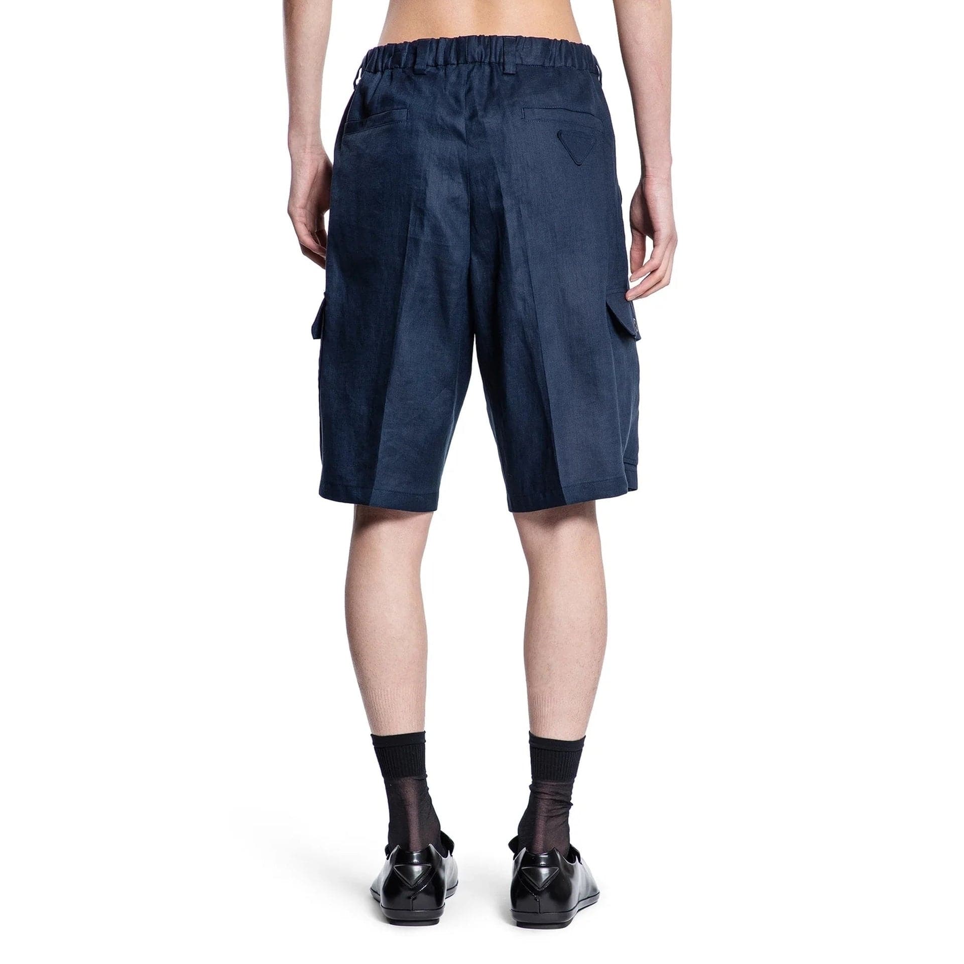 Prada Linen Bermuda Casual Shorts