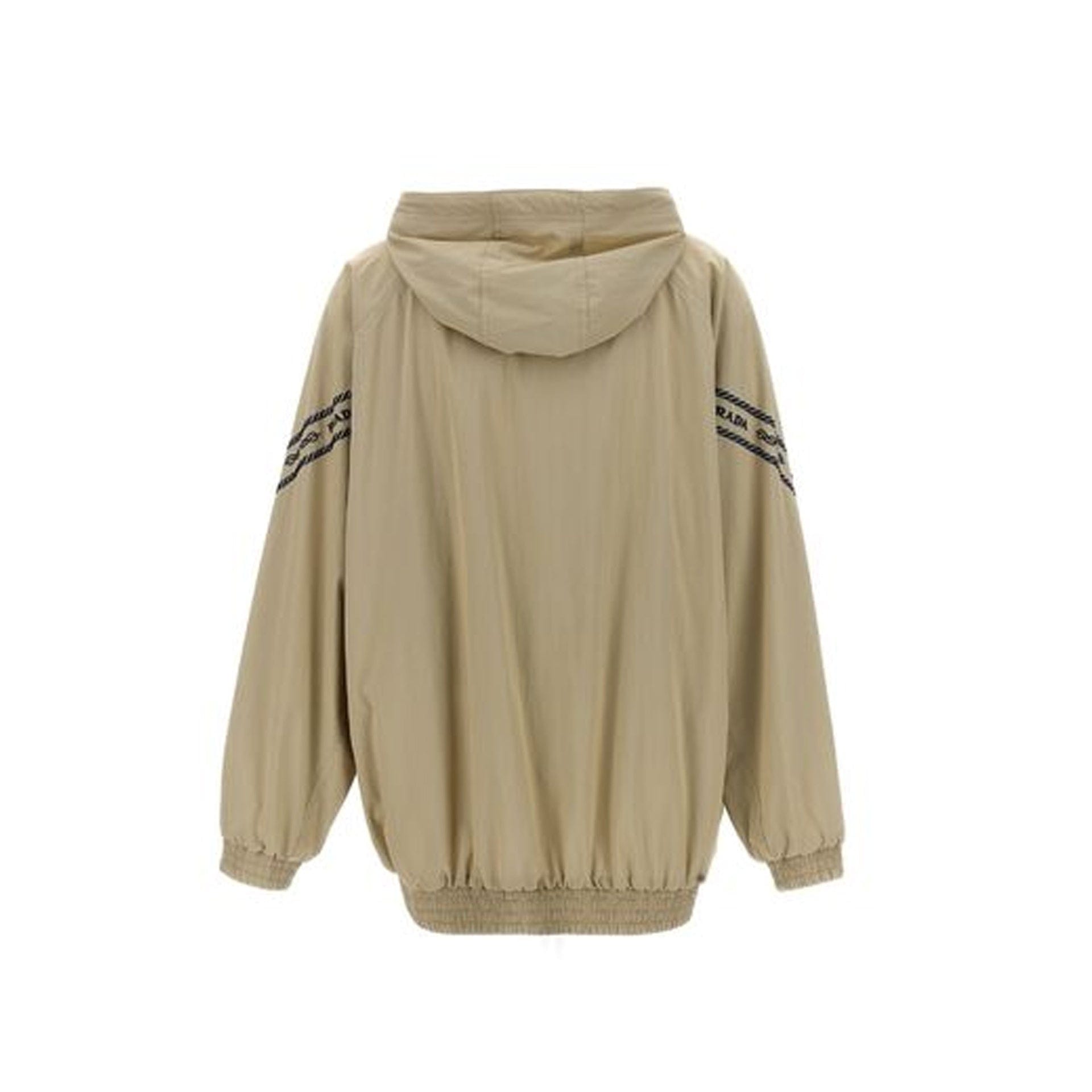 Prada Logo Detail Drawstring Hood Jacket