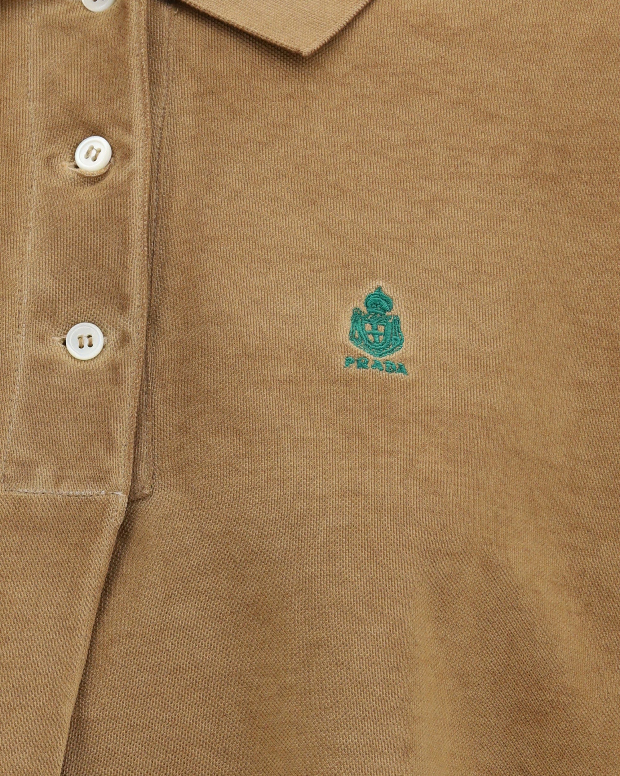 Prada Long-Sleeve Cotton Piqué Polo | Sendegaro BR