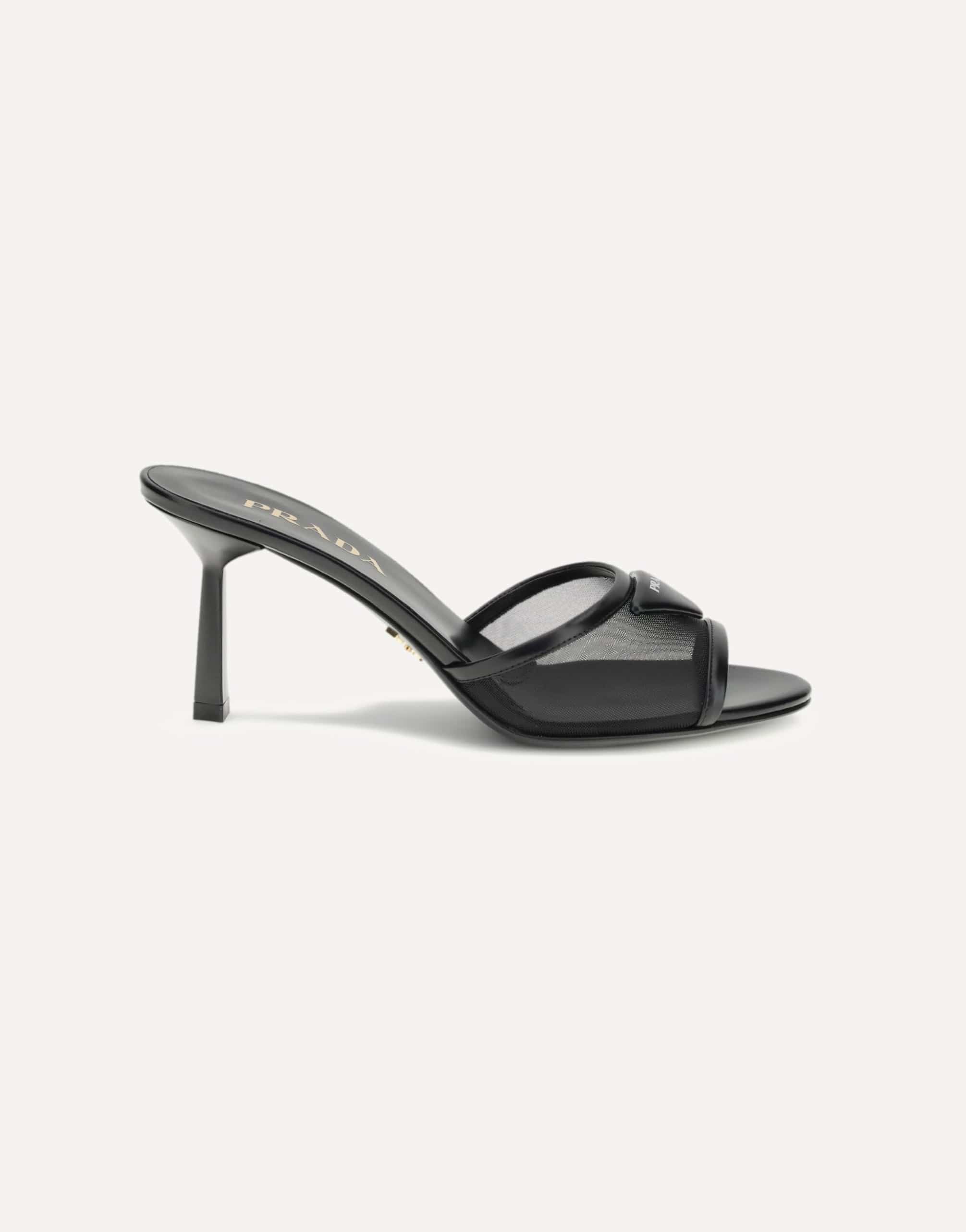Prada Mesh Slipper Sandals
