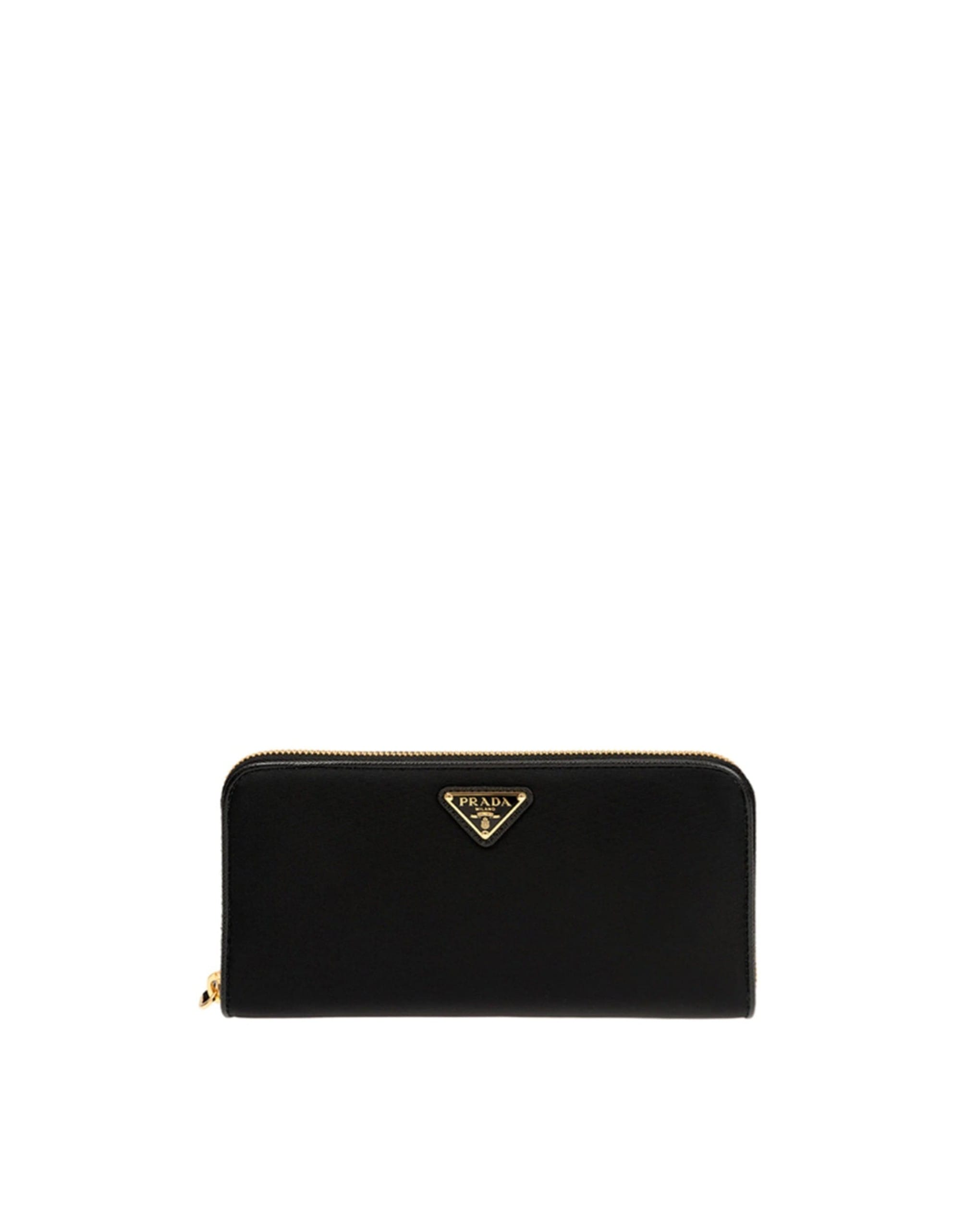 Prada Nylon Logo Top Zip Wallet