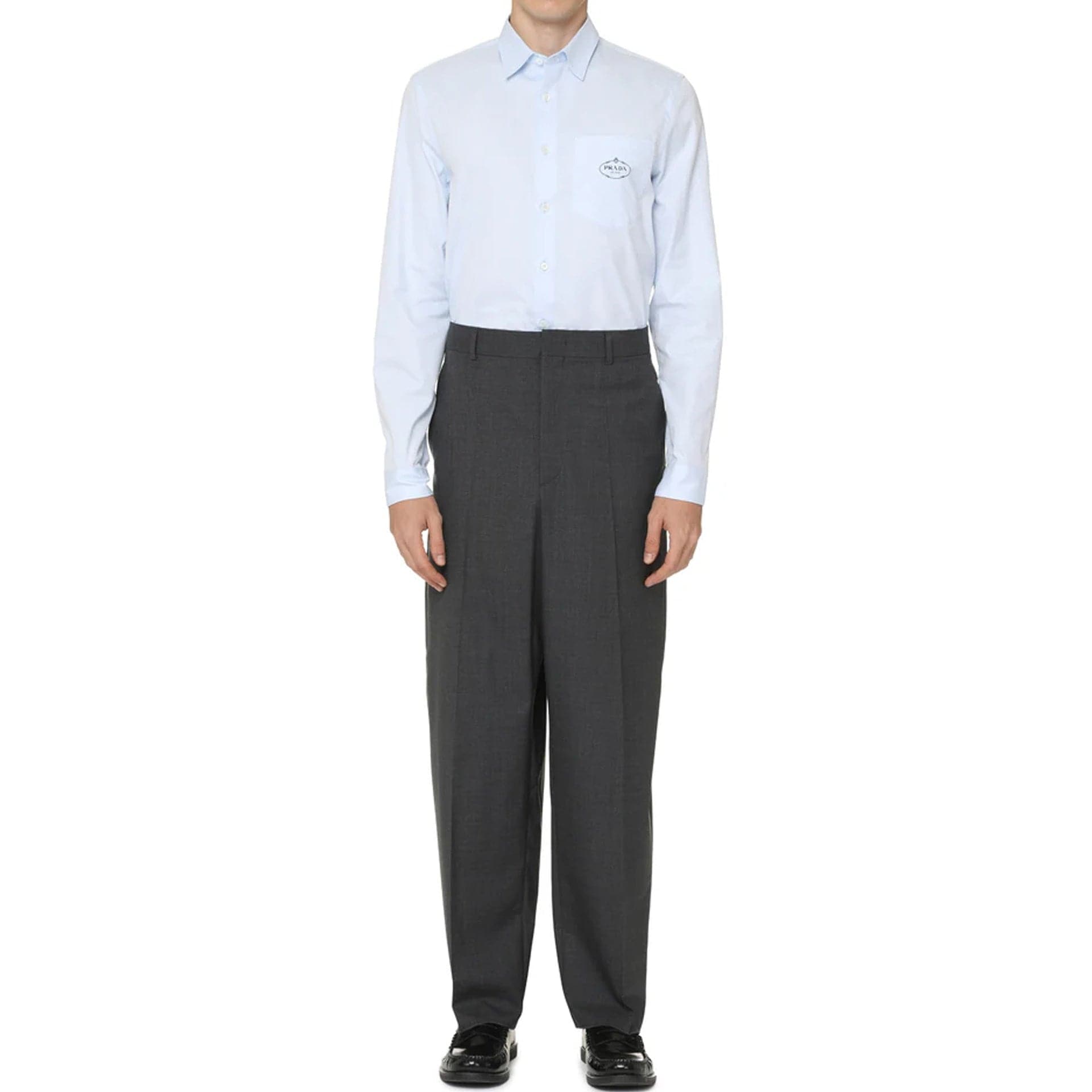 prada コットンシャツ Prada オックスフォードコットンシャツ | Sendegaro JP