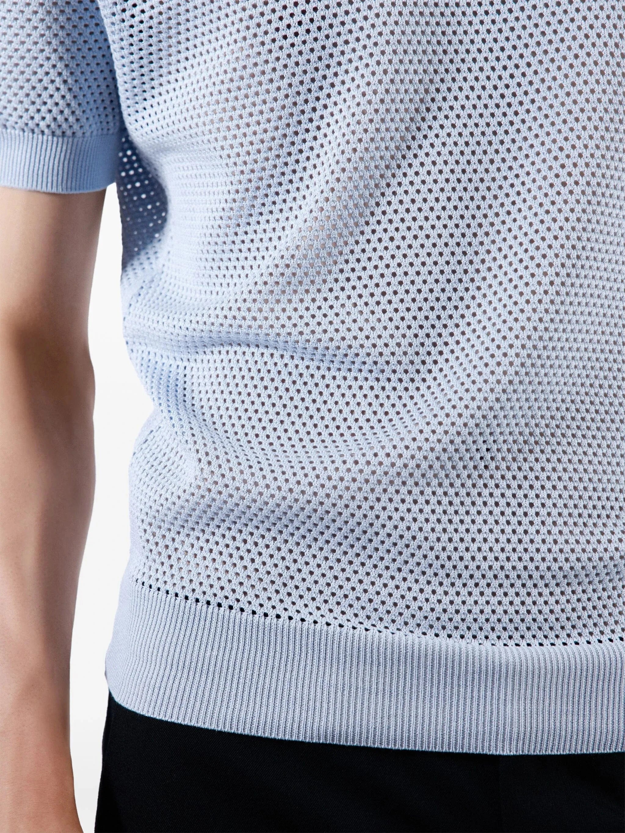 Prada Perforated-Design T-Shirt