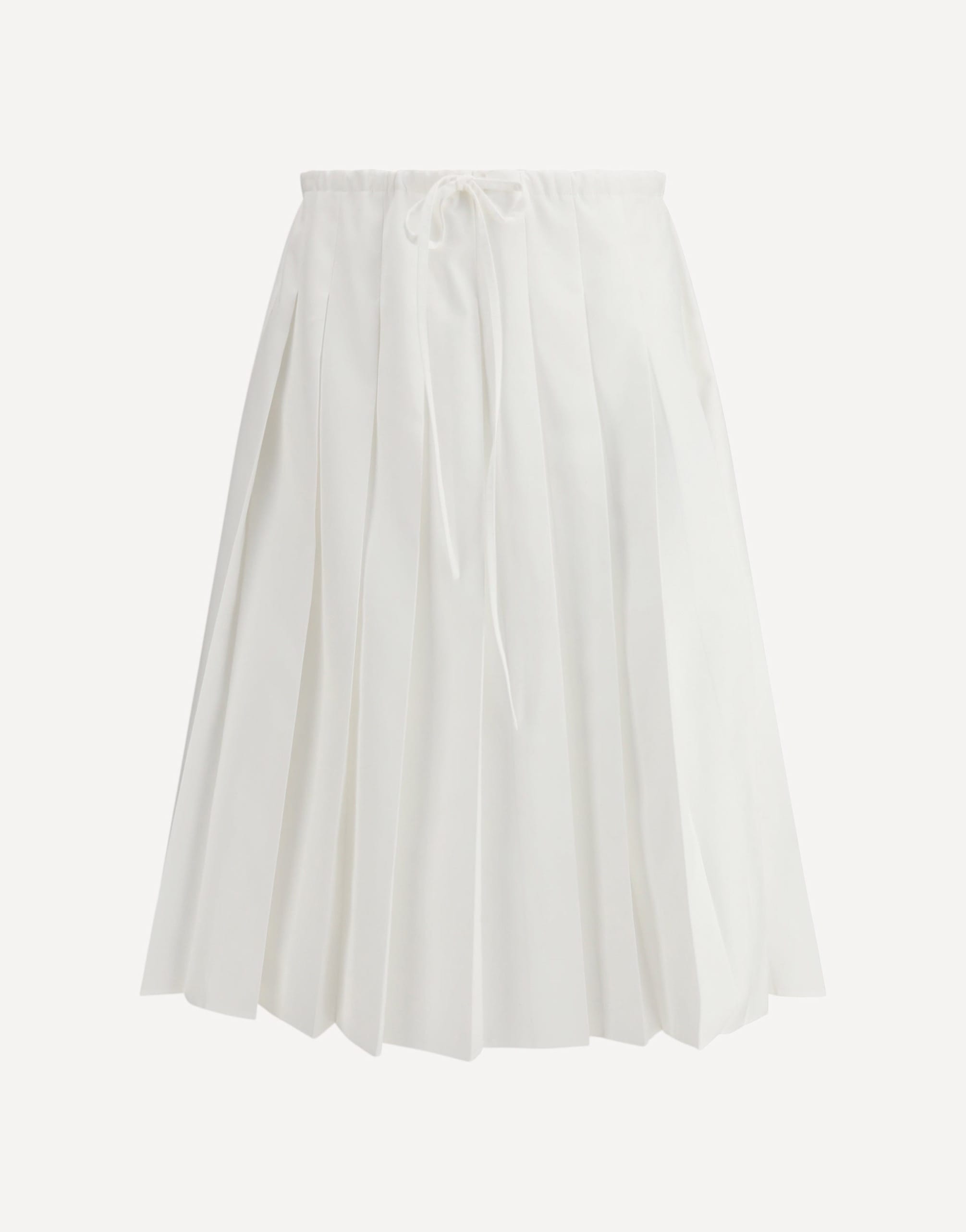 Prada Pleated Jersey Midi Skirt