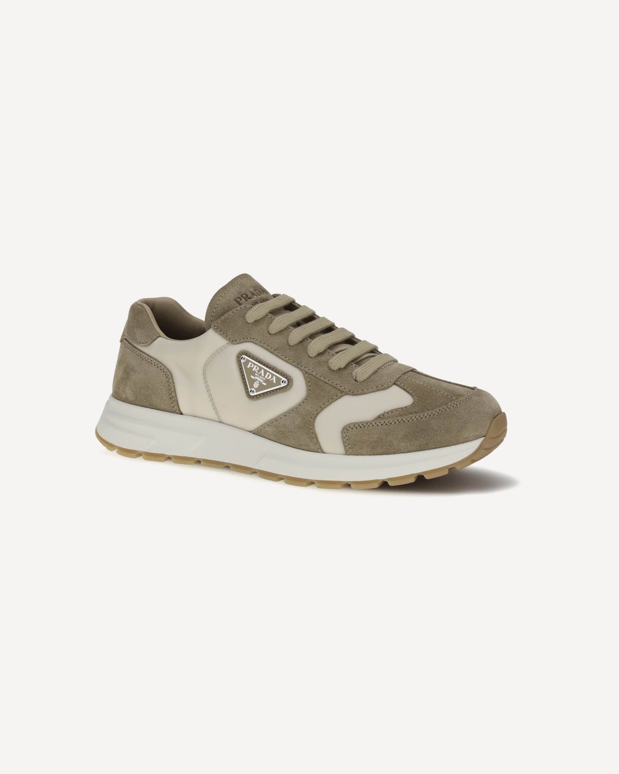 Prax Sneakers In Suede And Re-Nylon - alternate view