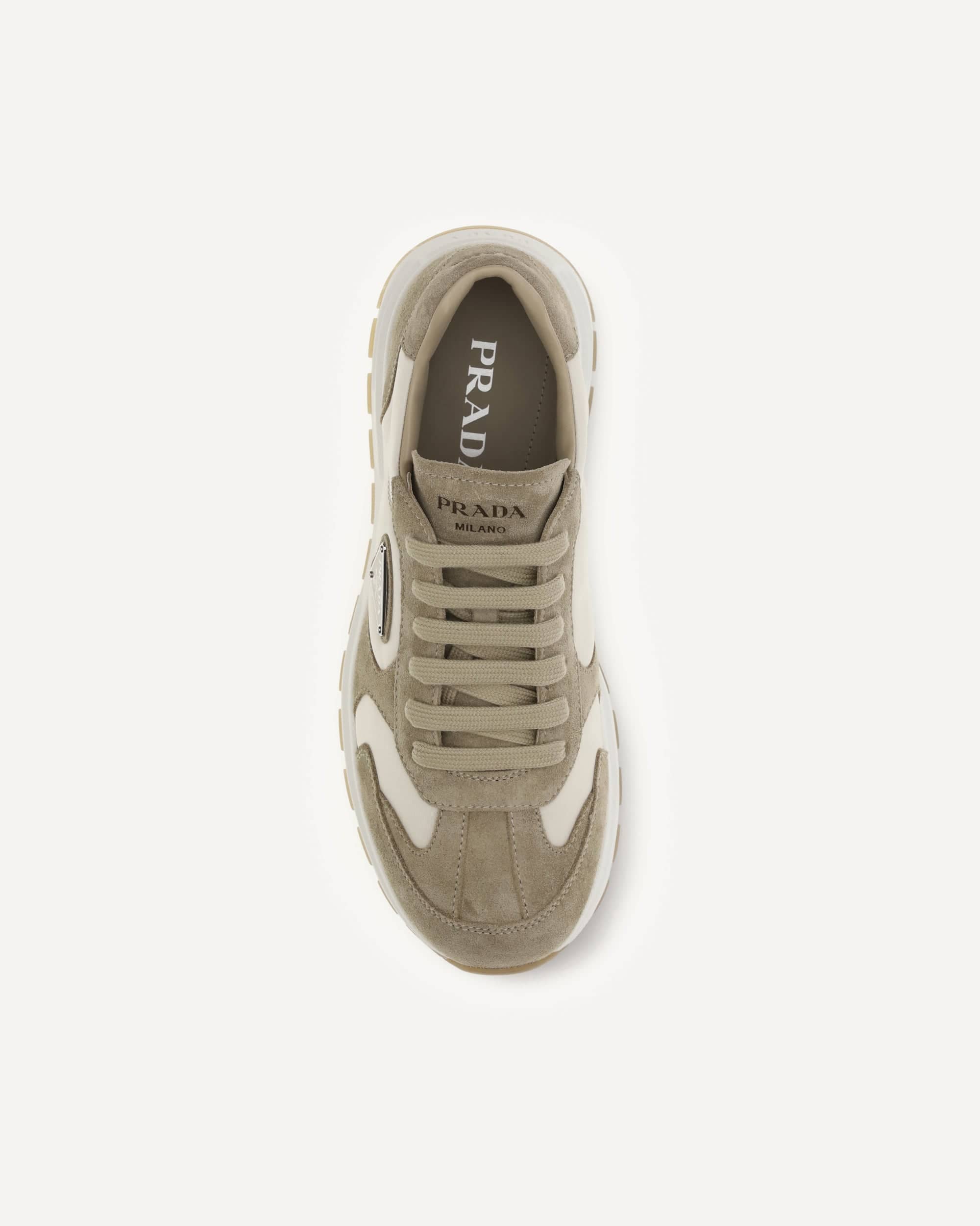 Prada Prax Sneakers In Suede And Re-Nylon
