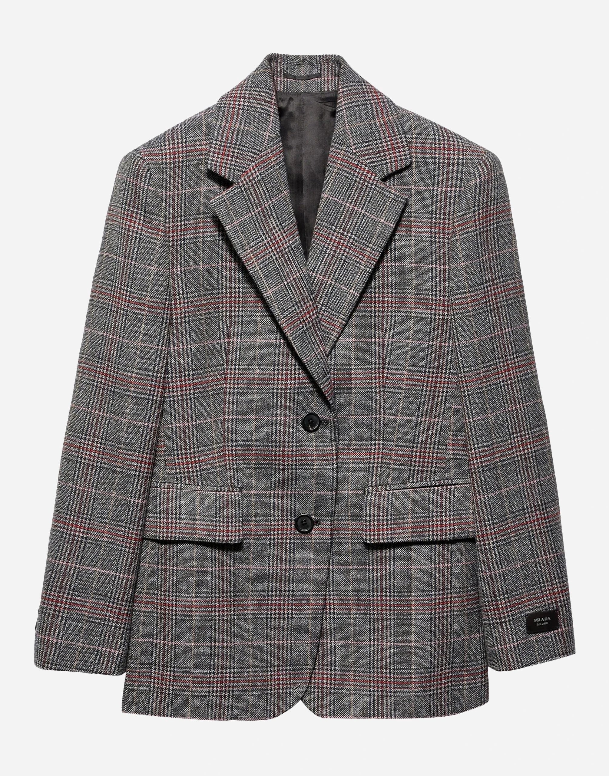 Prada Prince of Wales Wool Blazer | Sendegaro VN Prada Prince of Wales Wool Blazer | Sendegaro VN