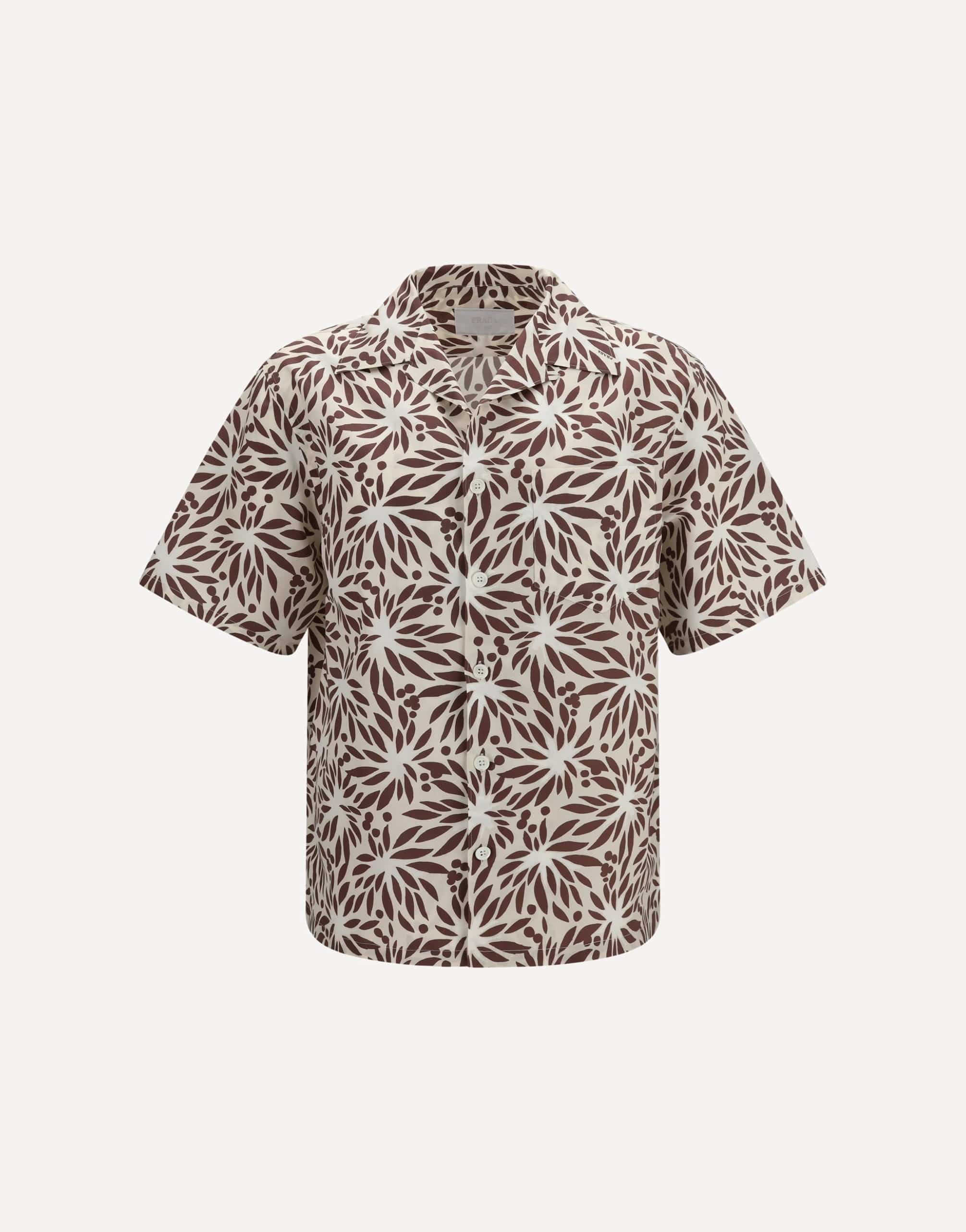 Prada Printed Cotton Bowling Shirt