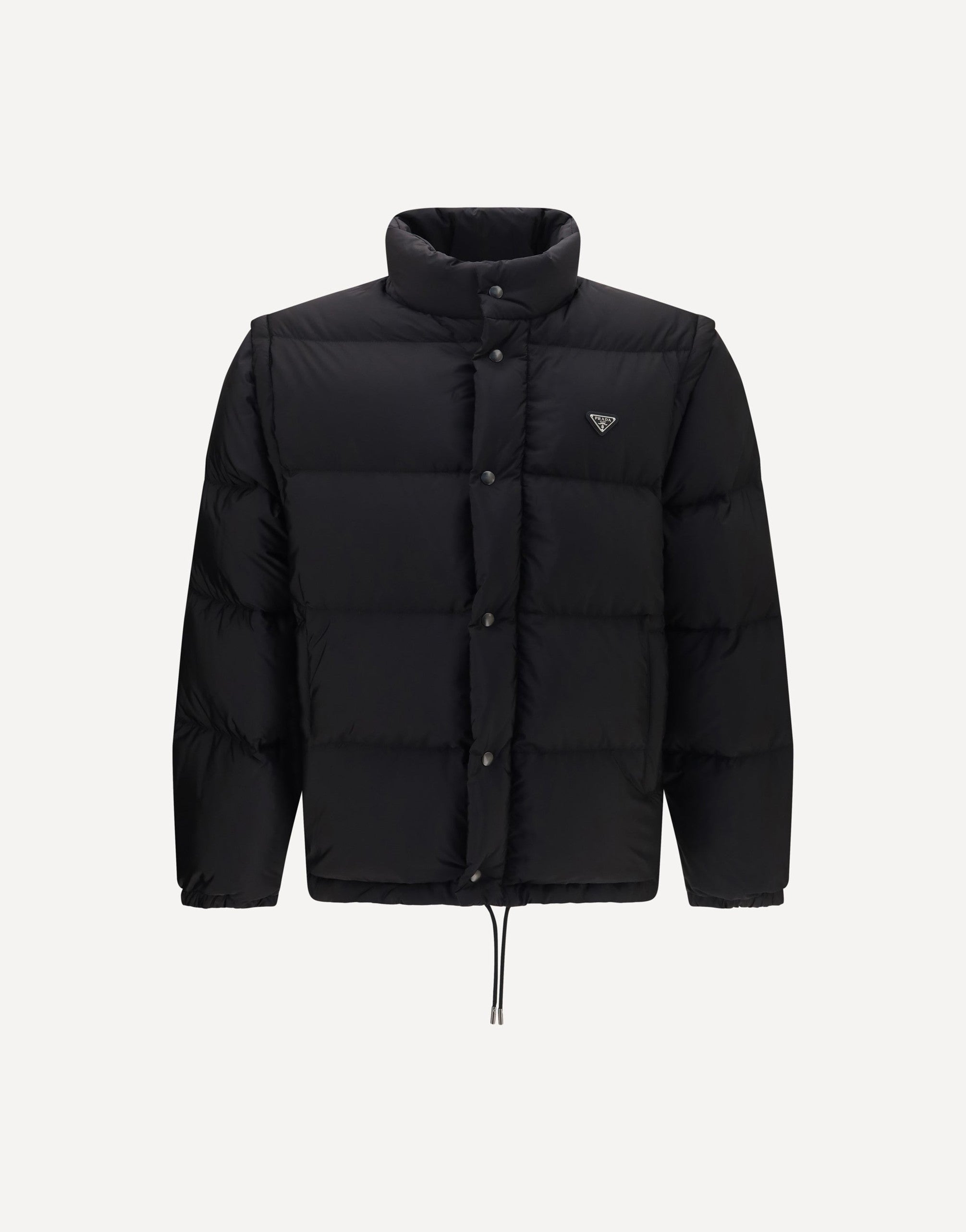 ダウンジャケット PRADA down jacket 2way triangle logo 48 Prada Puffer Jacket Re-Nylon Triangle Logo | Sendegaro