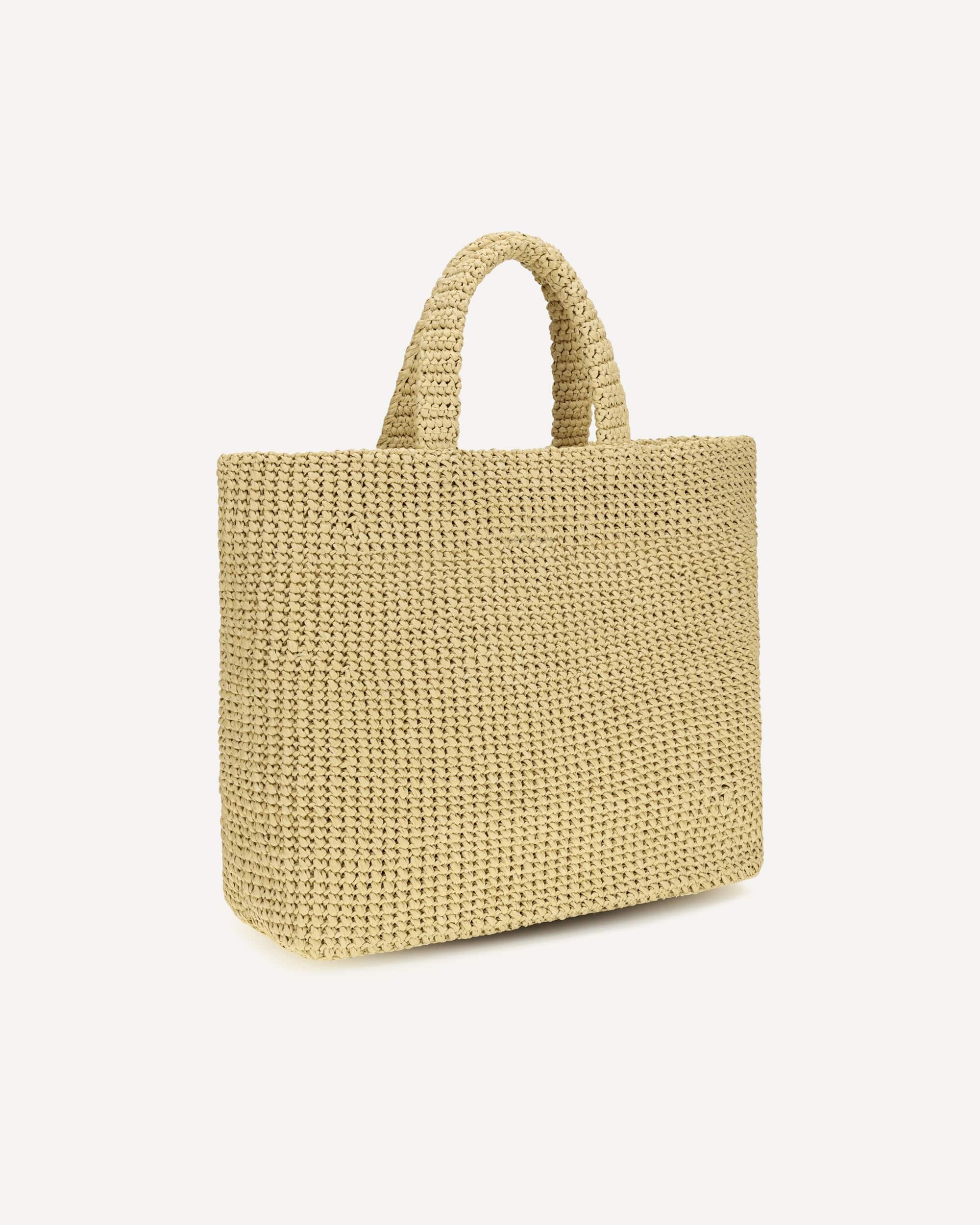 Prada Raffia Tote Bag