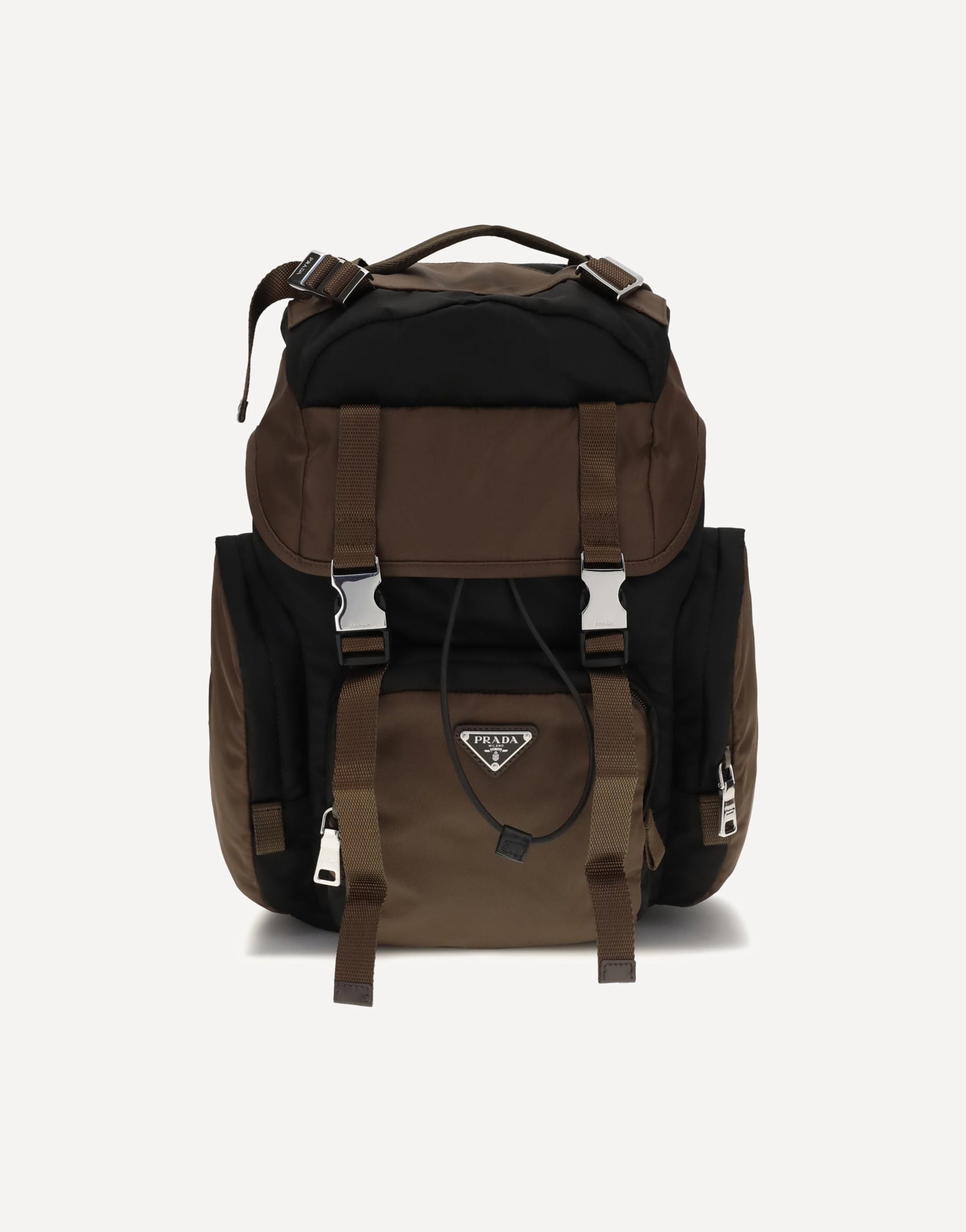 Prada Prada Re-Nylon And Leather Backpack