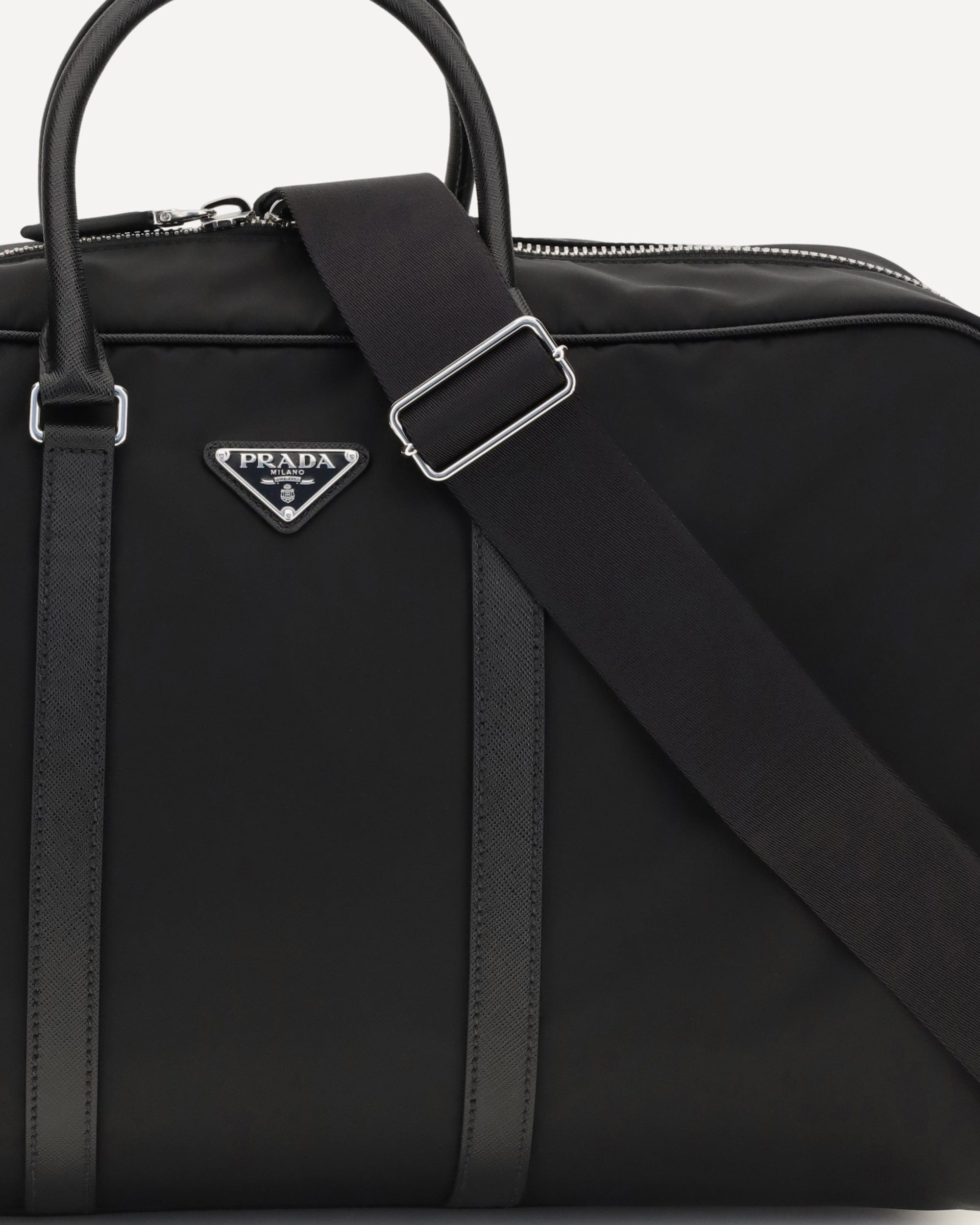 Prada Prada Re-Nylon And Saffiano Travel Bag