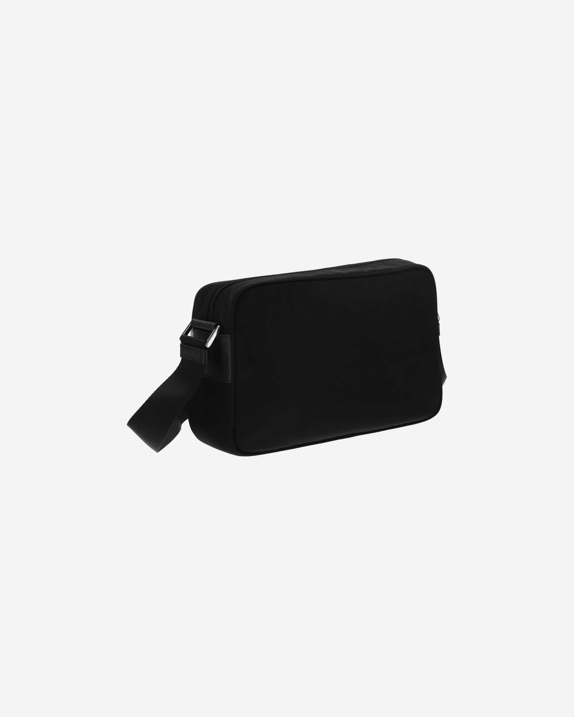 Prada Re-Nylon Crossbody Bag With Logo Plaque