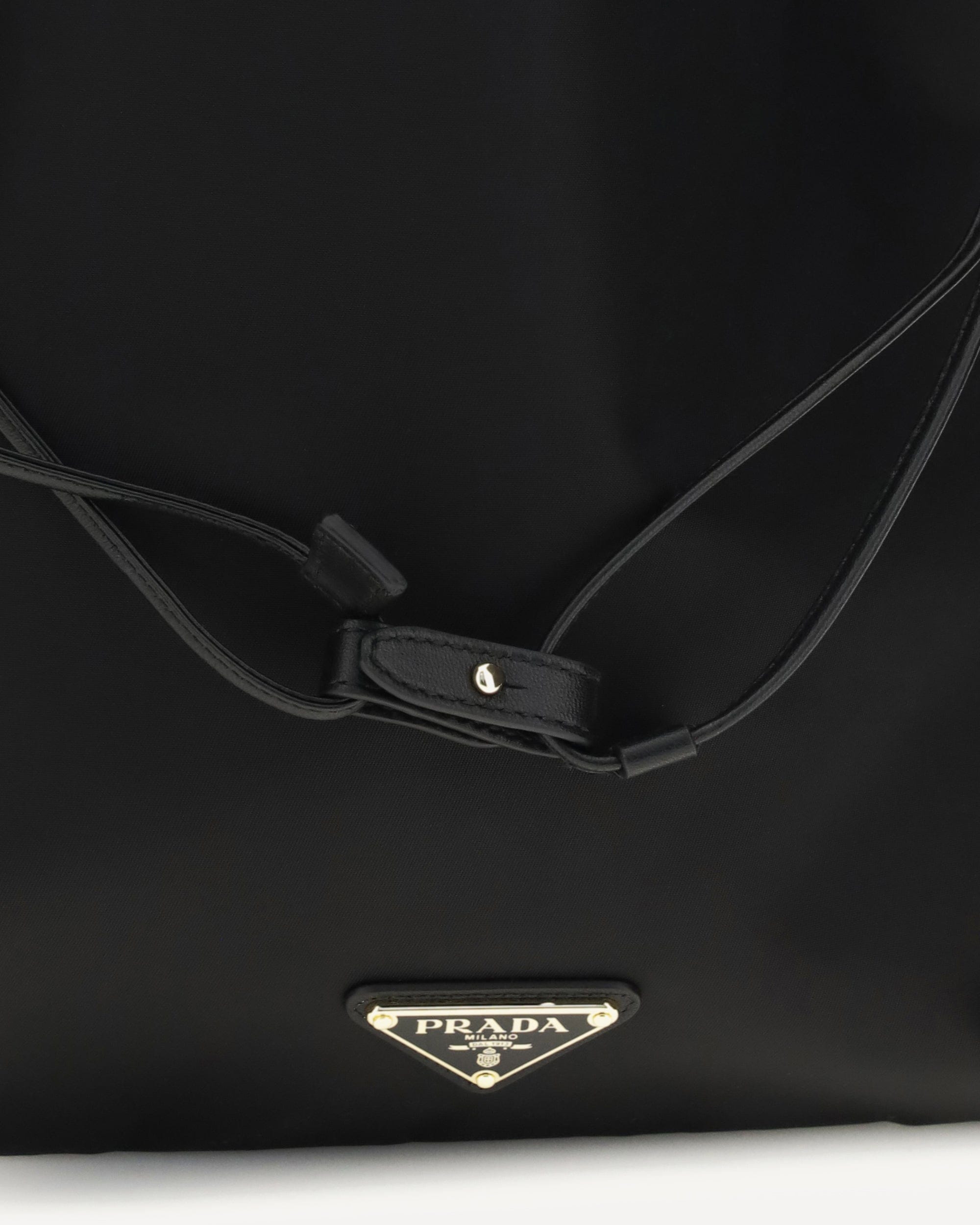 Prada Re-Nylon Triangle Logo Pouch