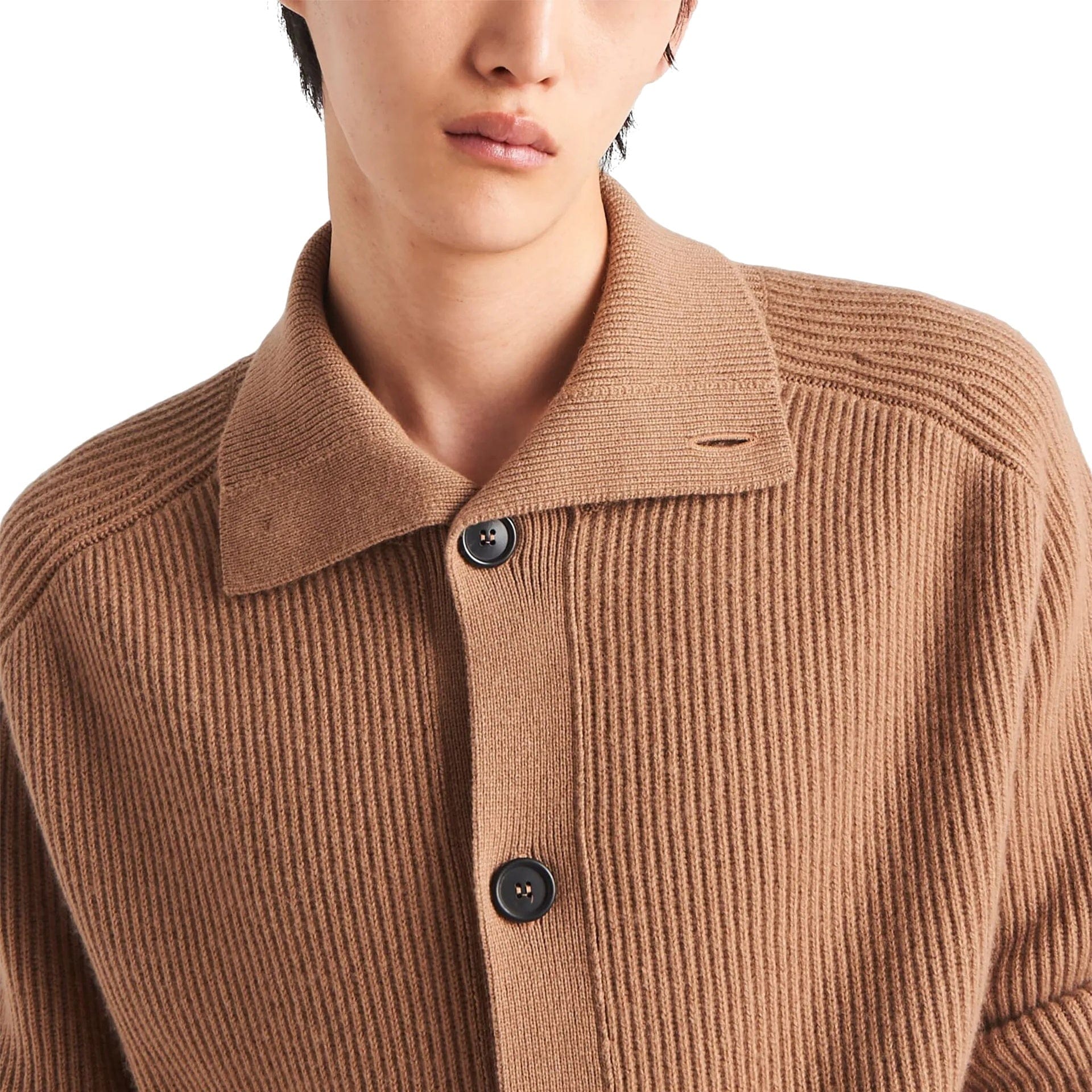 Prada Ribbed Knit Cashmere Cardigan | Sendegaro ZA