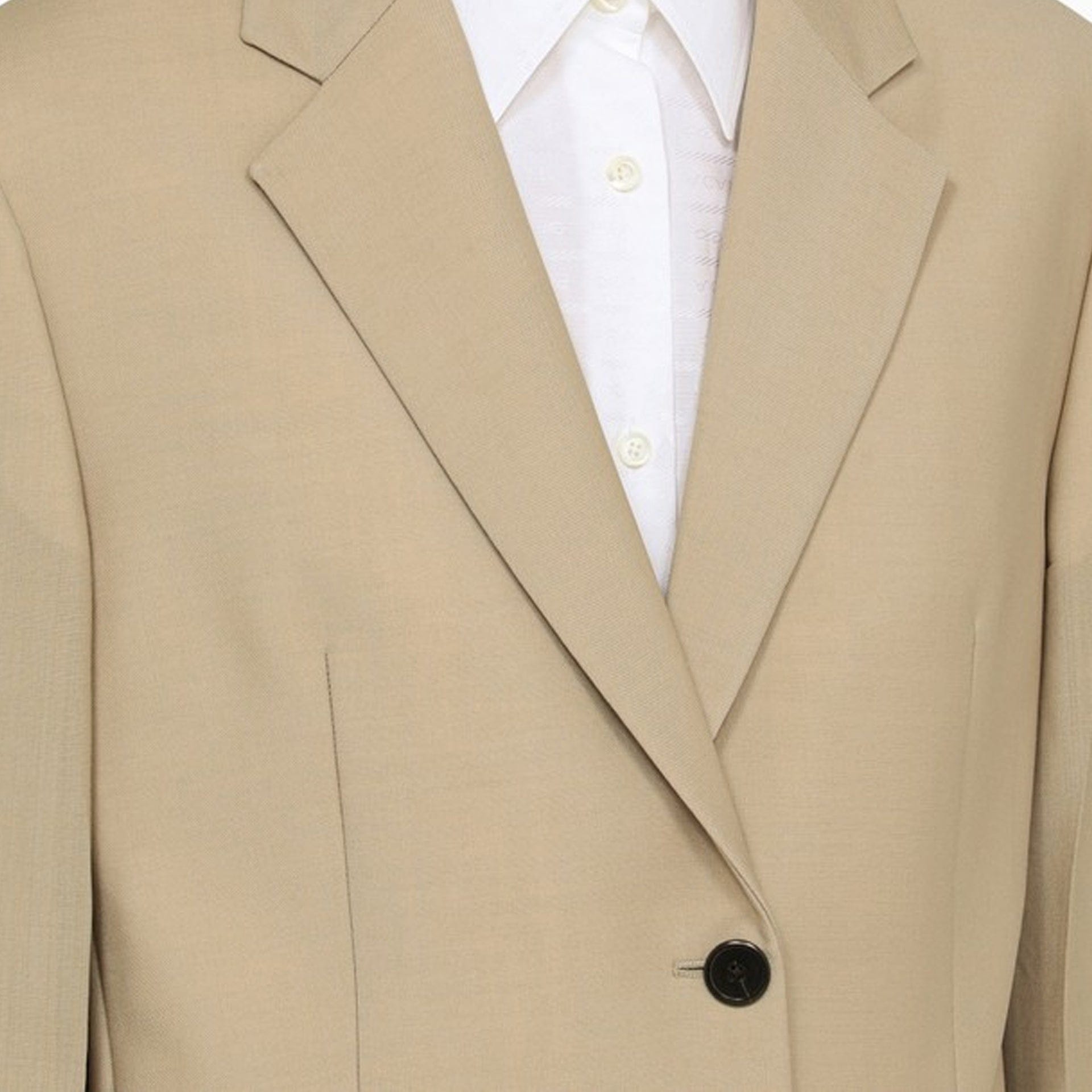 Prada Rope-Coloured Single-Breasted Blazer